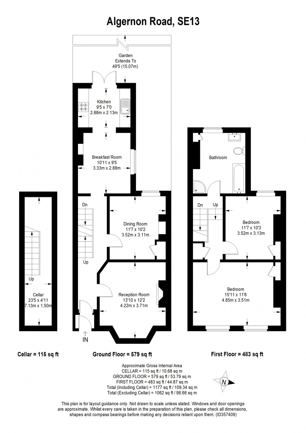 22, Algernon Road , Ladywell floorplan