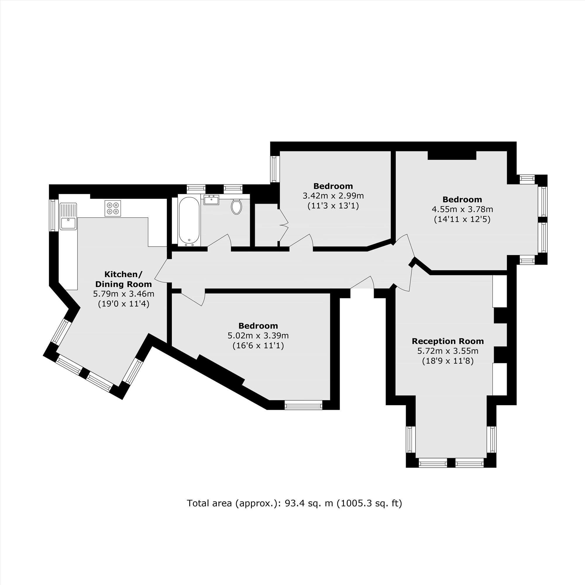 54B, St Johns Avenue, London floorplan