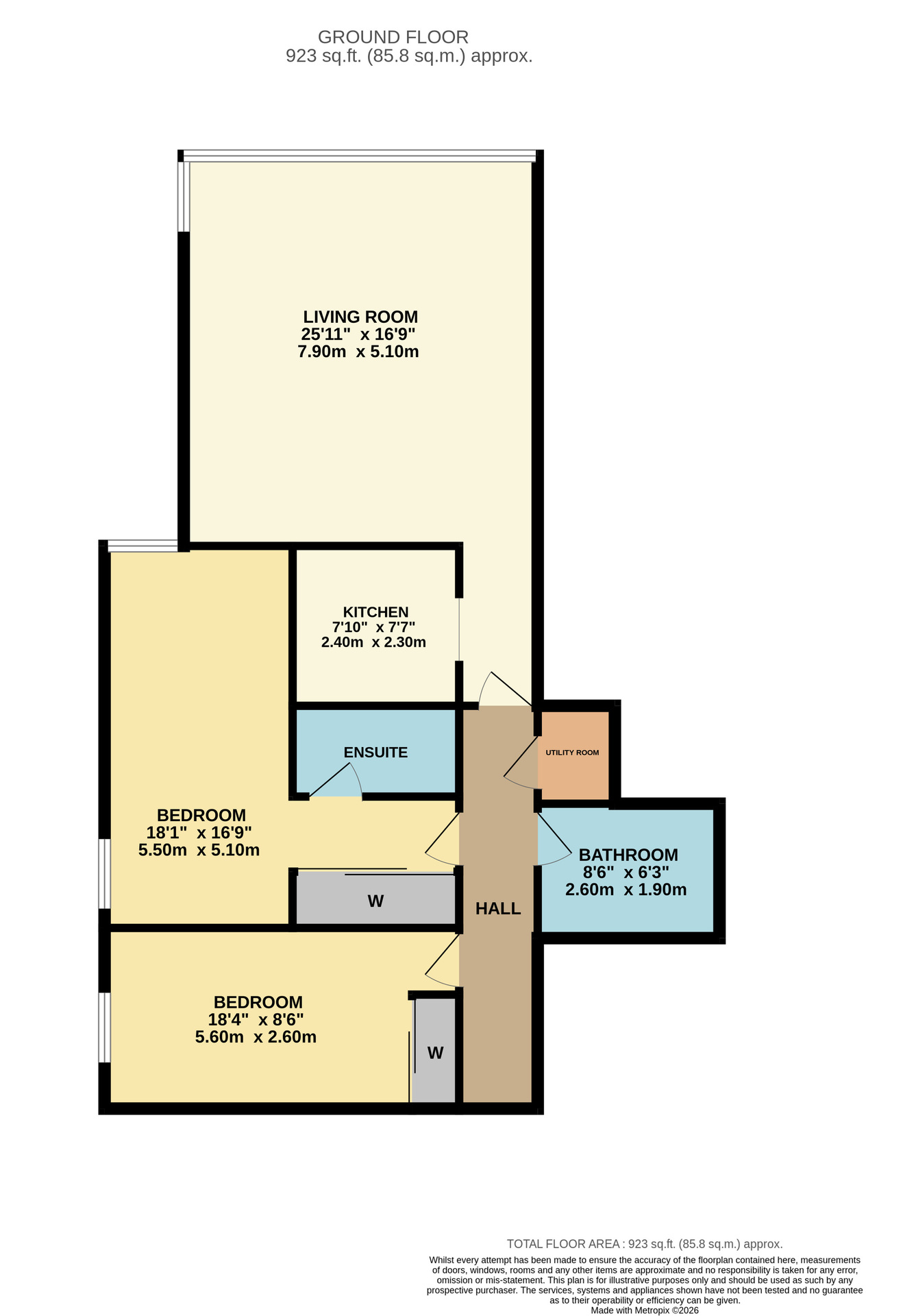Flat 21, 5 Simpson Loan, Edinburgh floorplan