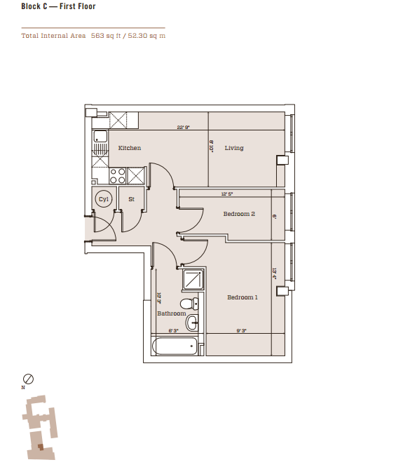 2 Bedrooms Flat to rent in Metalworks, Warstone Lane, Jewellery Quarter B18