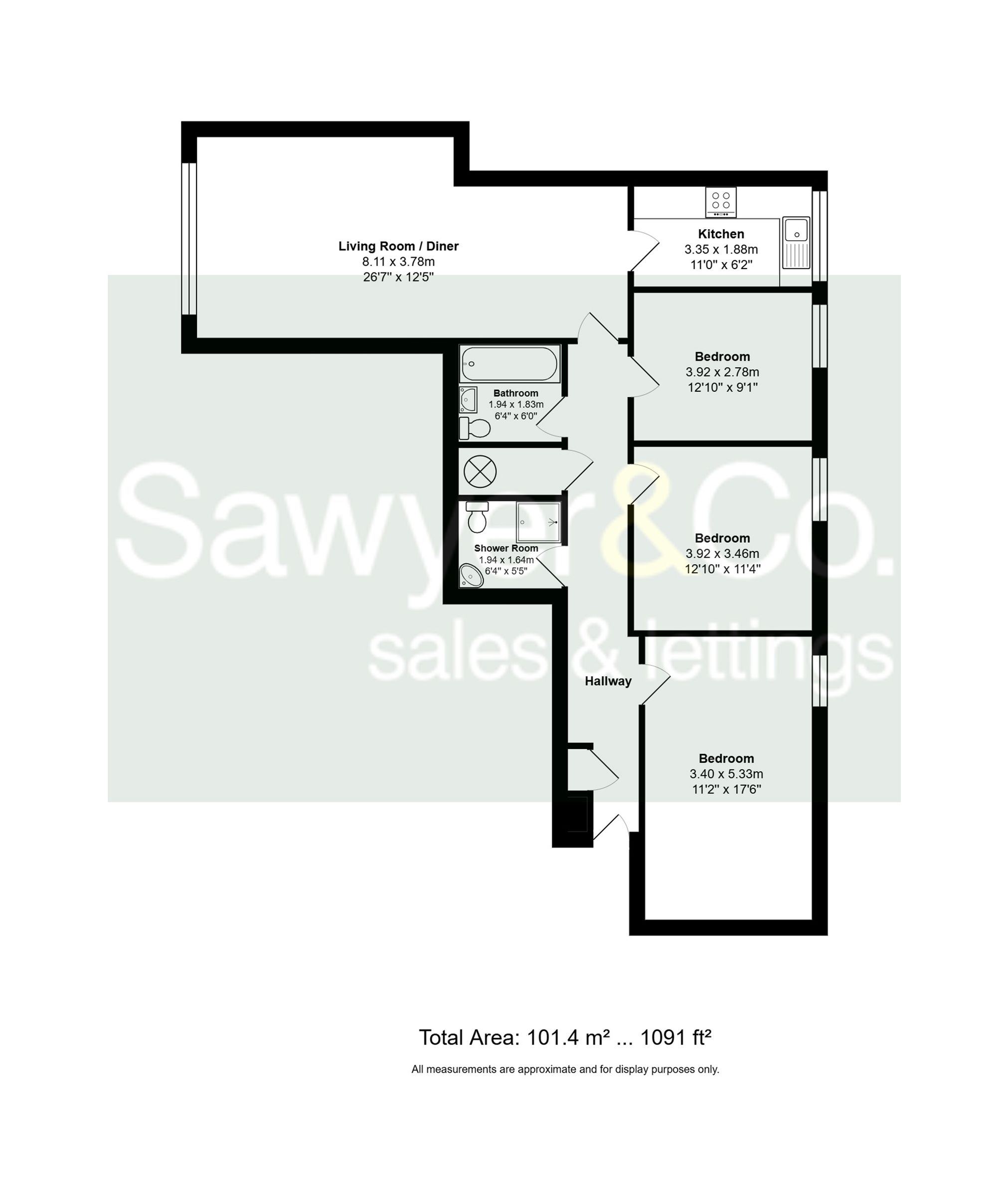 91 Ashdown Eaton Road, Hove floorplan