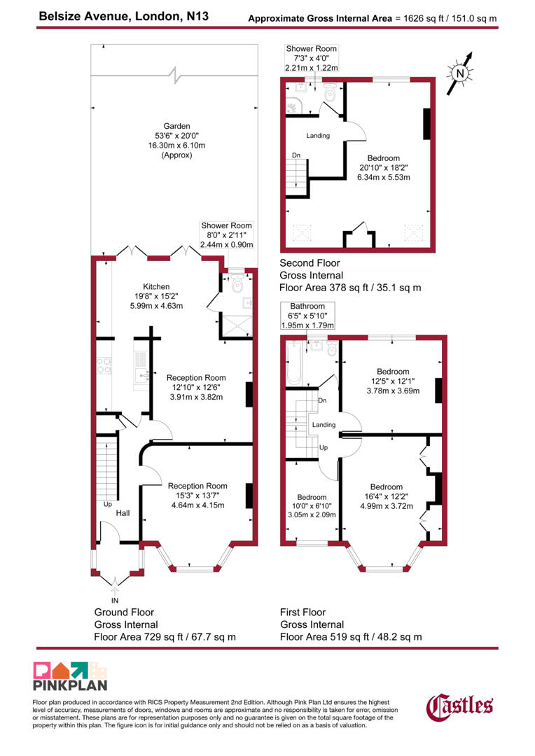 12, Belsize Avenue, London floorplan