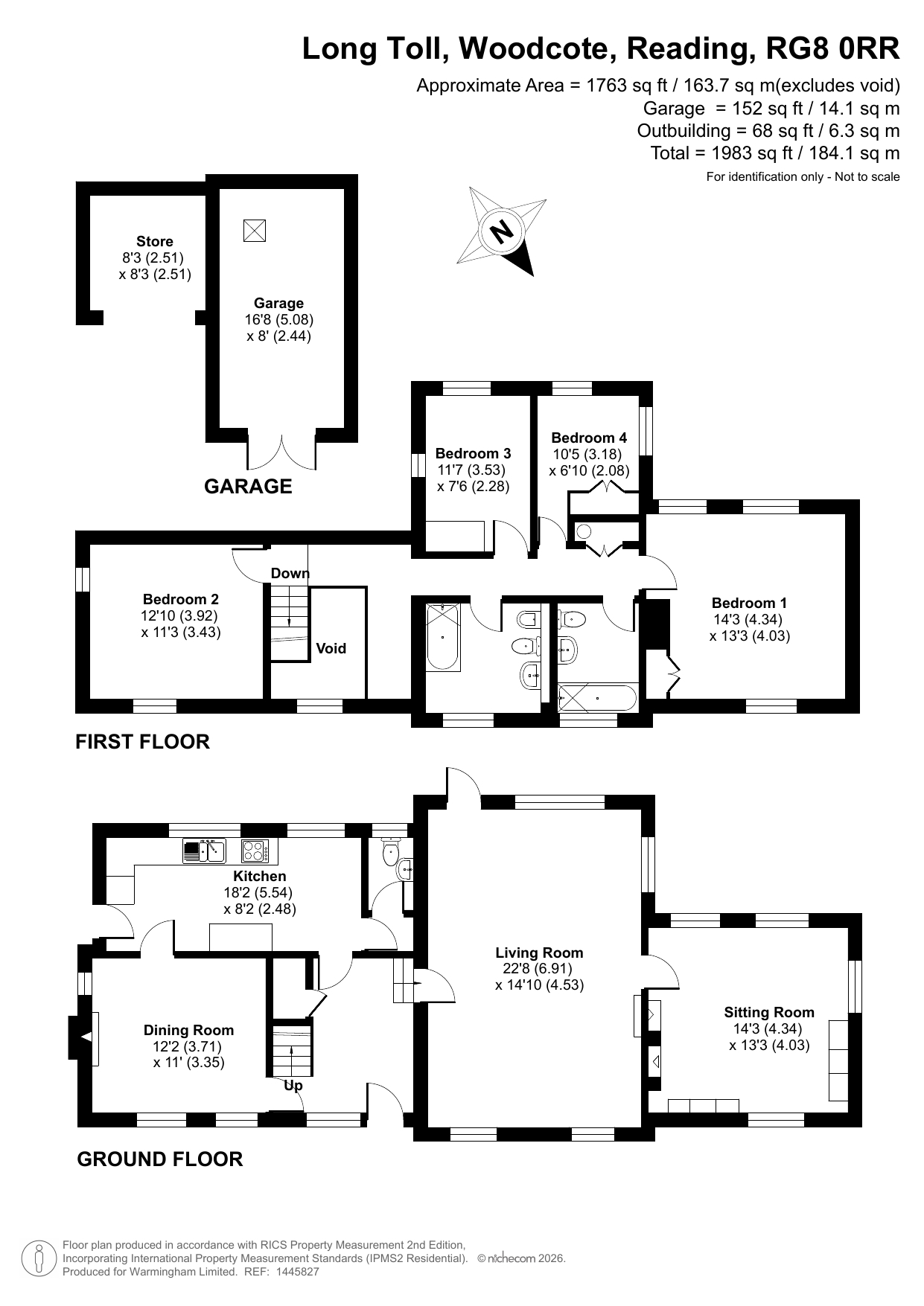 Long Toll Cottage, Woodcote floorplan