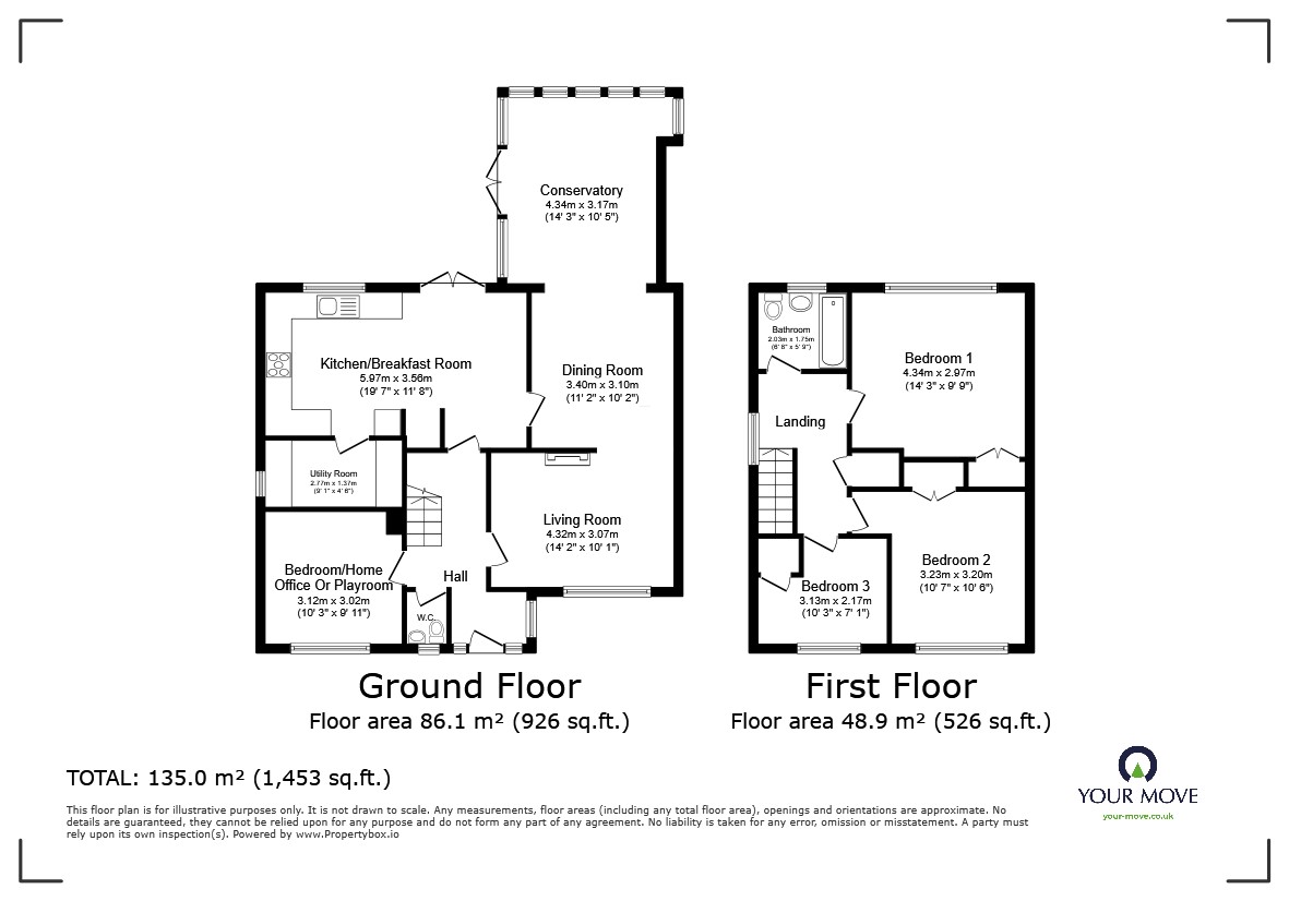 28, Windrush Avenue, Bedfordshire floorplan