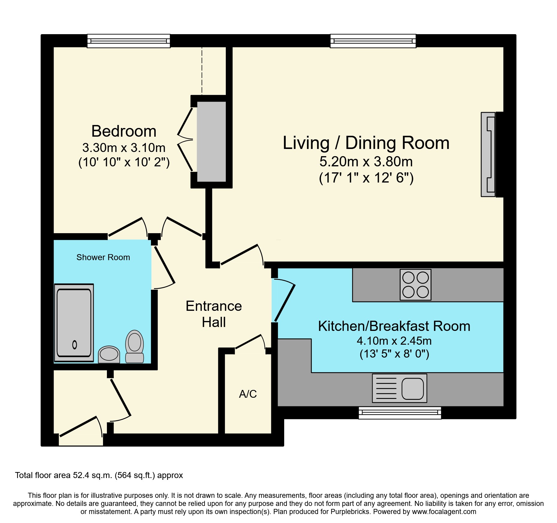 Flat 7/Norbury Court, High Street - Purton, Swindon floorplan