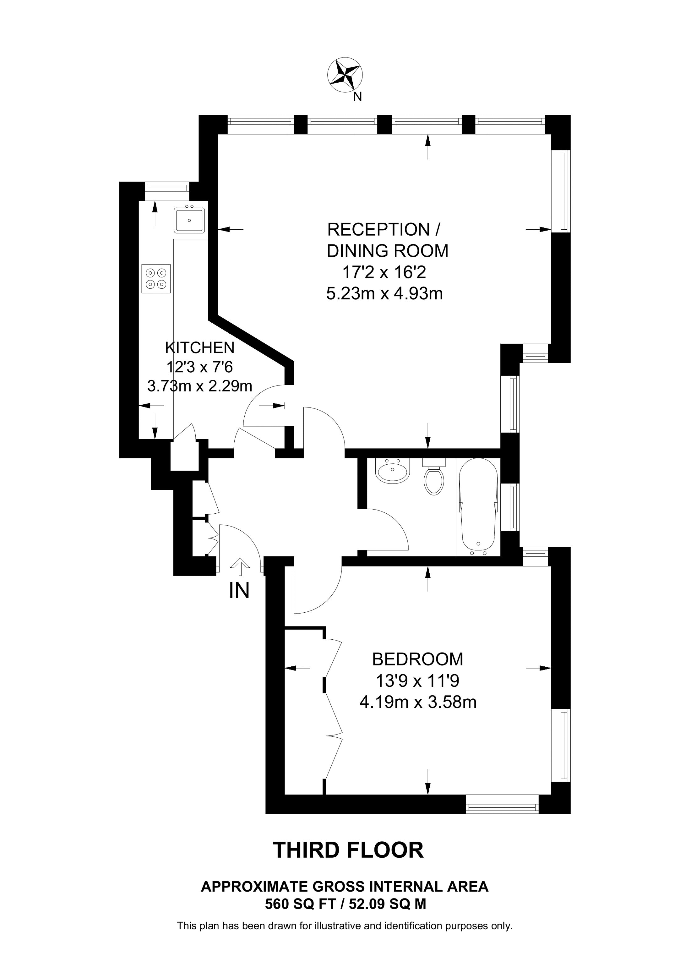 Sloane Square, Sloane Square, London SW1W, 1 bedroom flat to rent