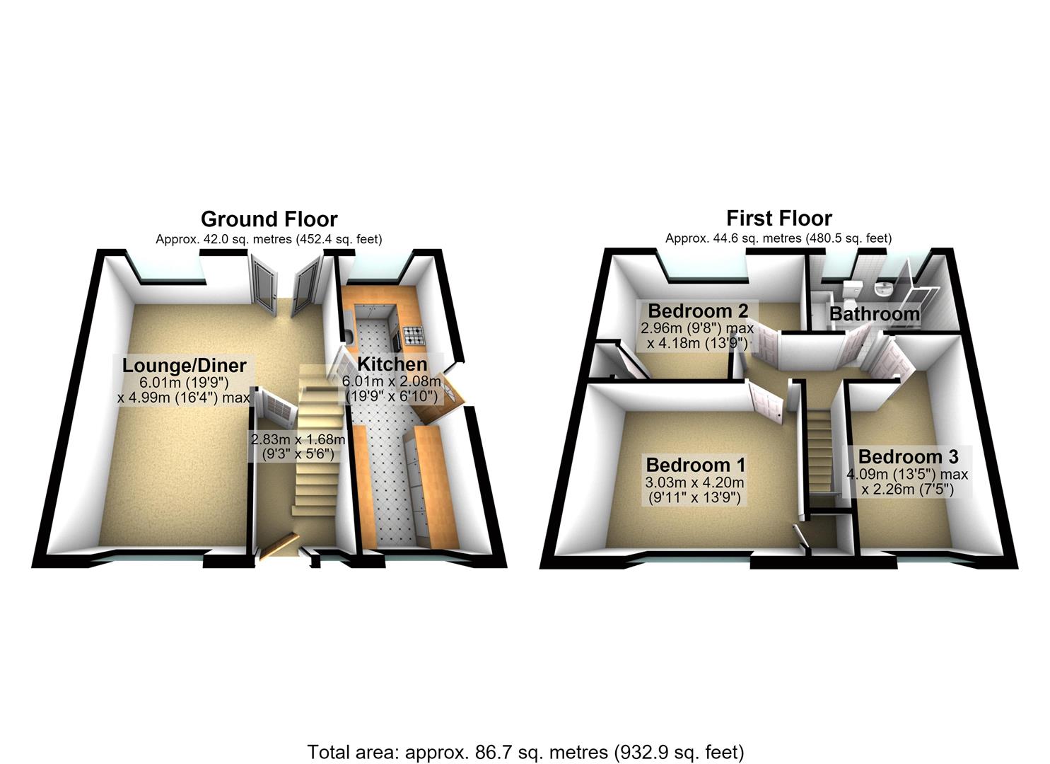 22, Hallfield Avenue, Leeds floorplan