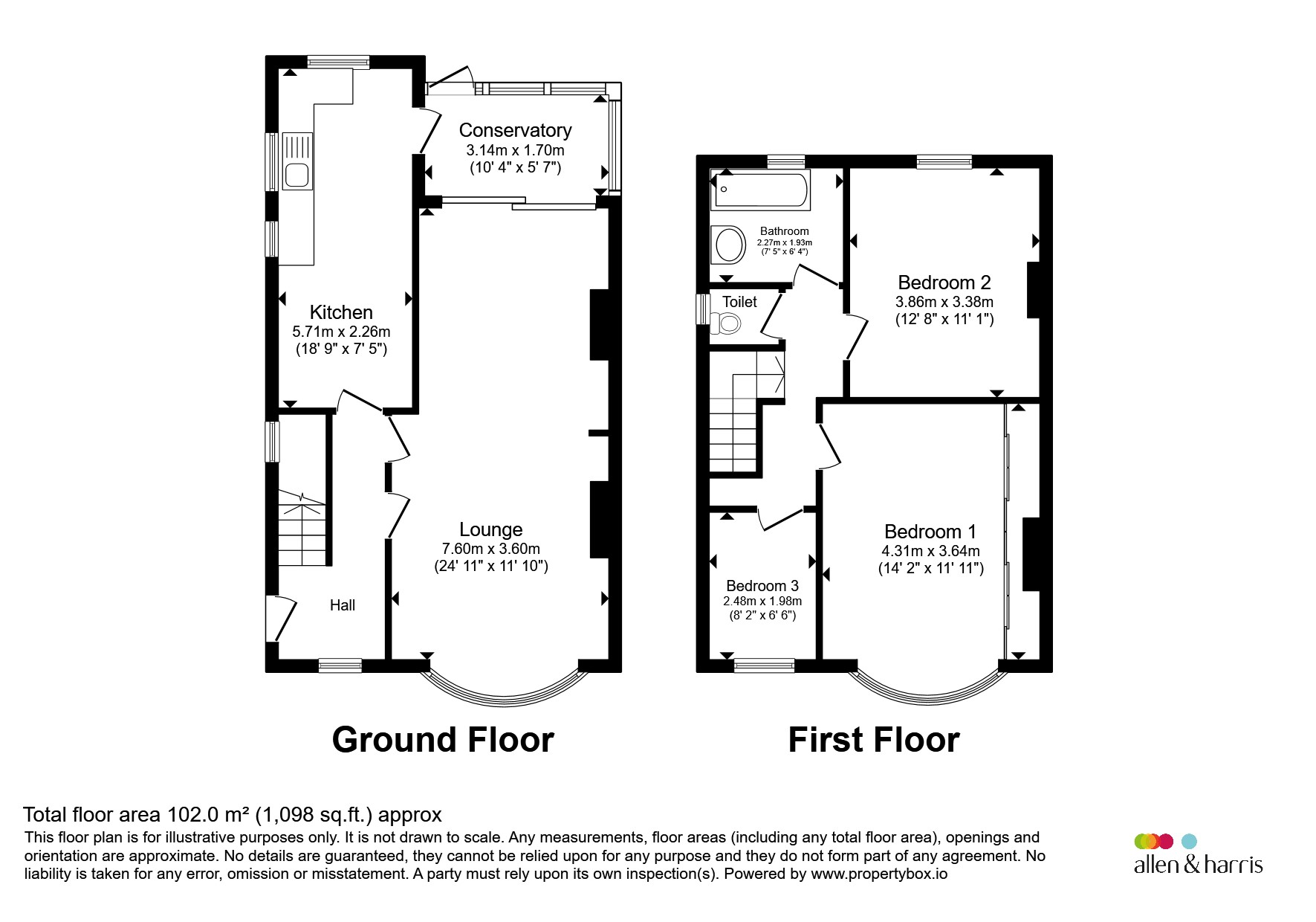 67, Wordsworth Avenue, Penarth floorplan