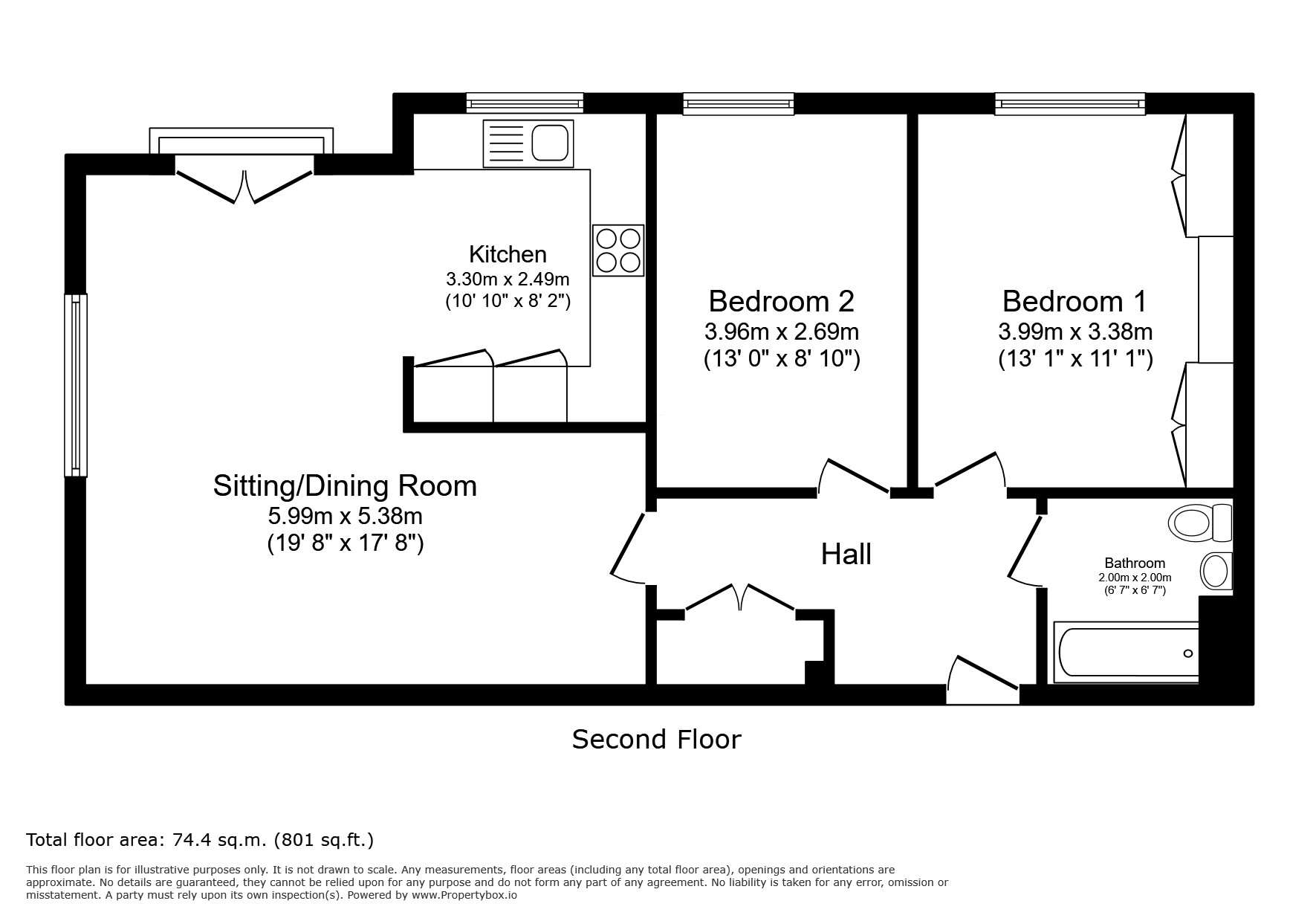 Flat 6, Sutlers House,, Canitz Way, Hampshire floorplan