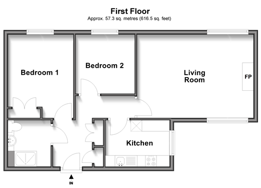 Abbs Cross Gardens, Hornchurch, Essex floorplan