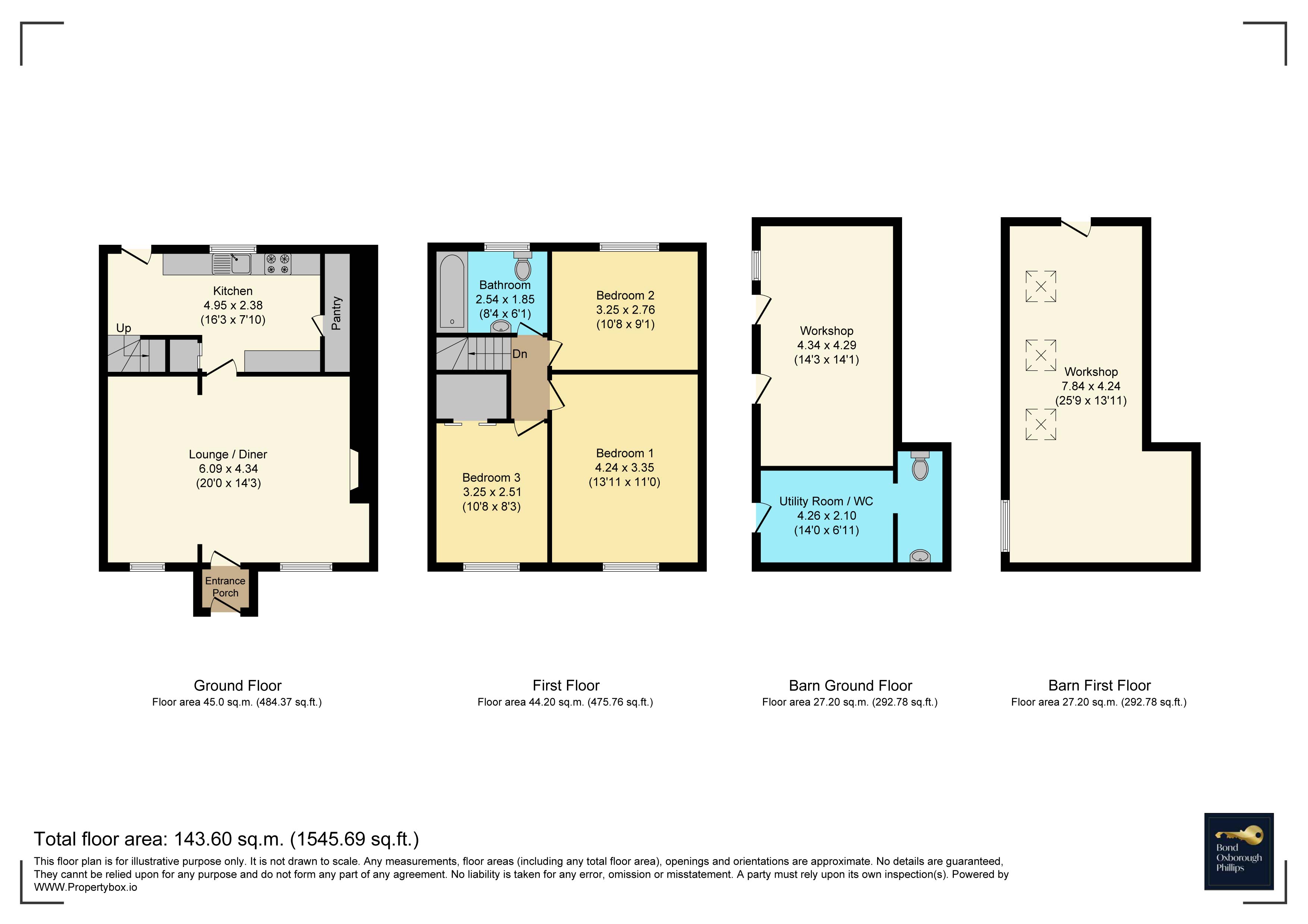 Moorland Cottage,, Bratton Fleming, Devon floorplan