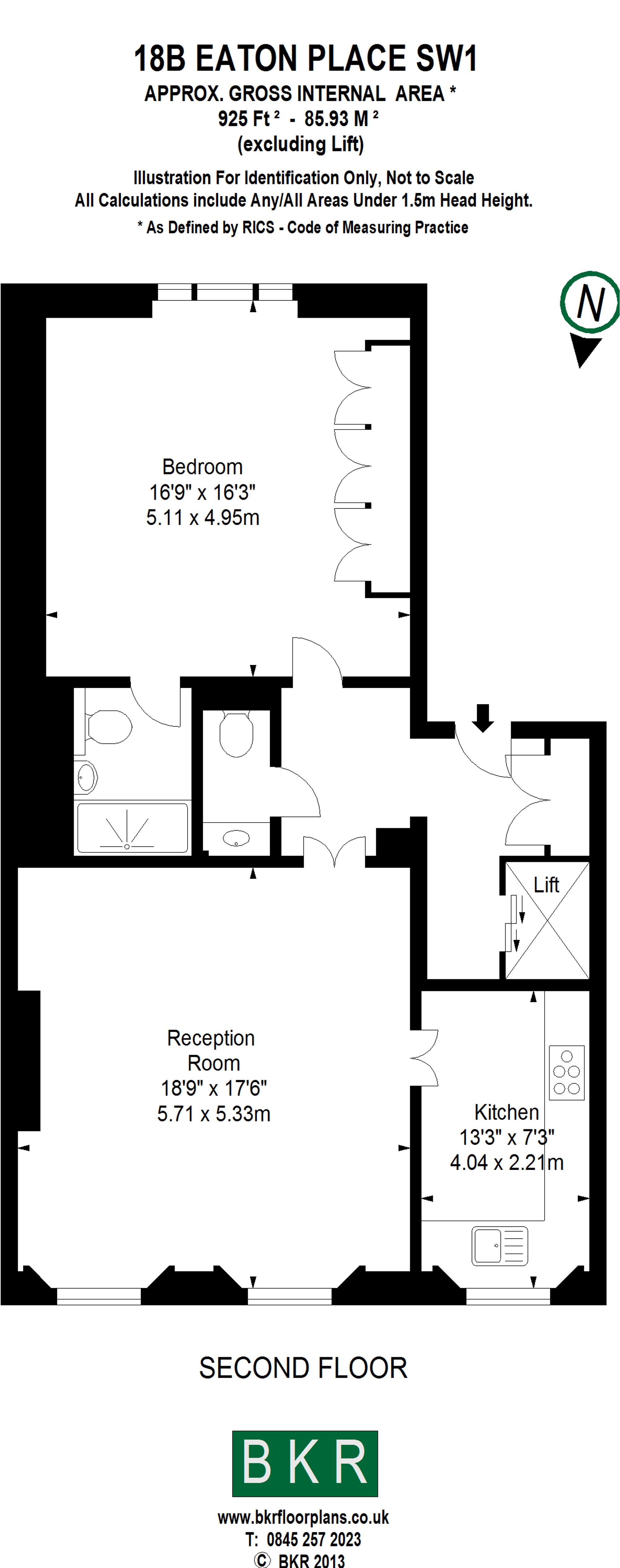 18b Eaton Place, London floorplan