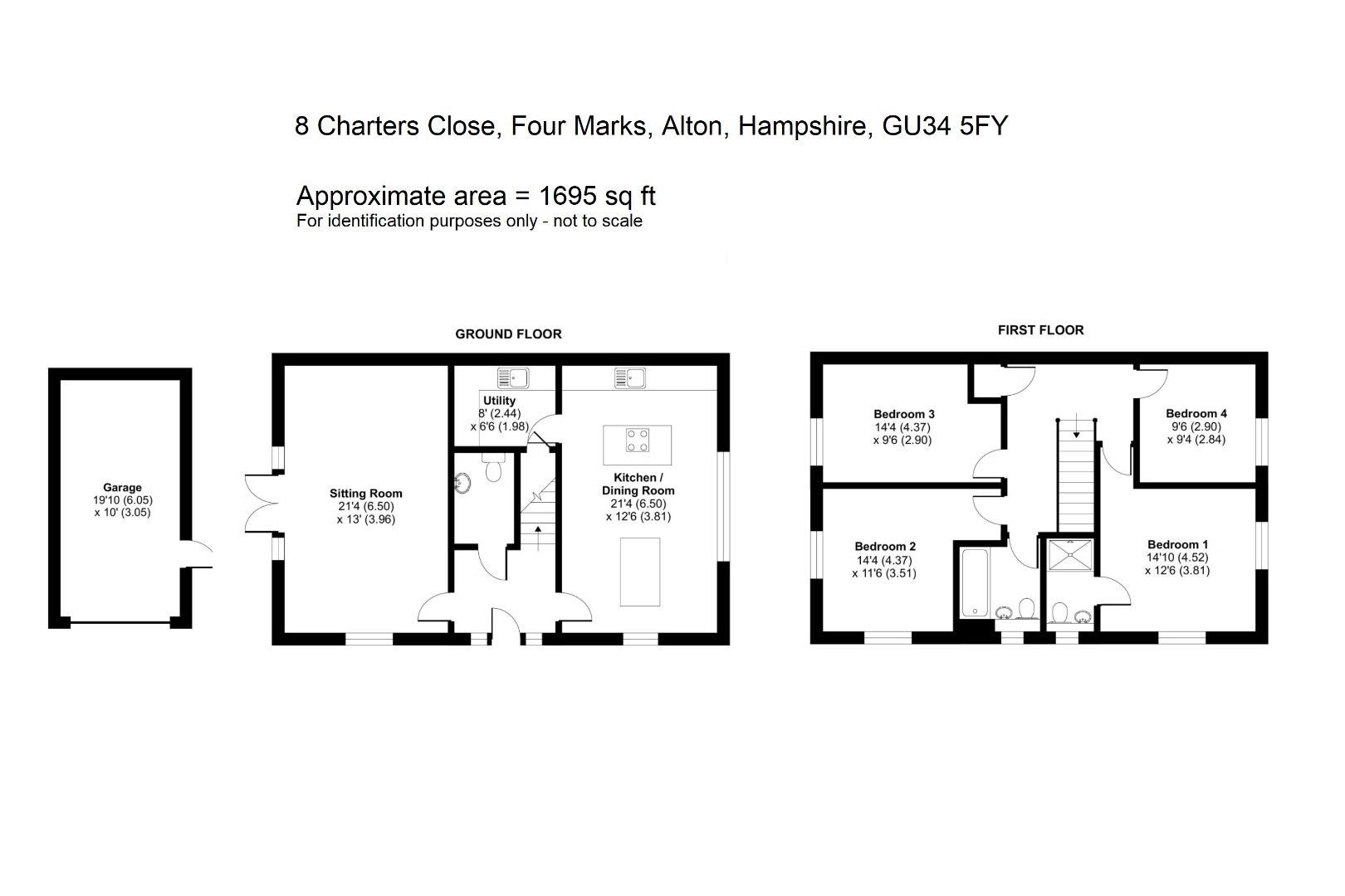 Charters Close, Four Marks, Alton, Hampshire GU34, 4 bedroom detached
