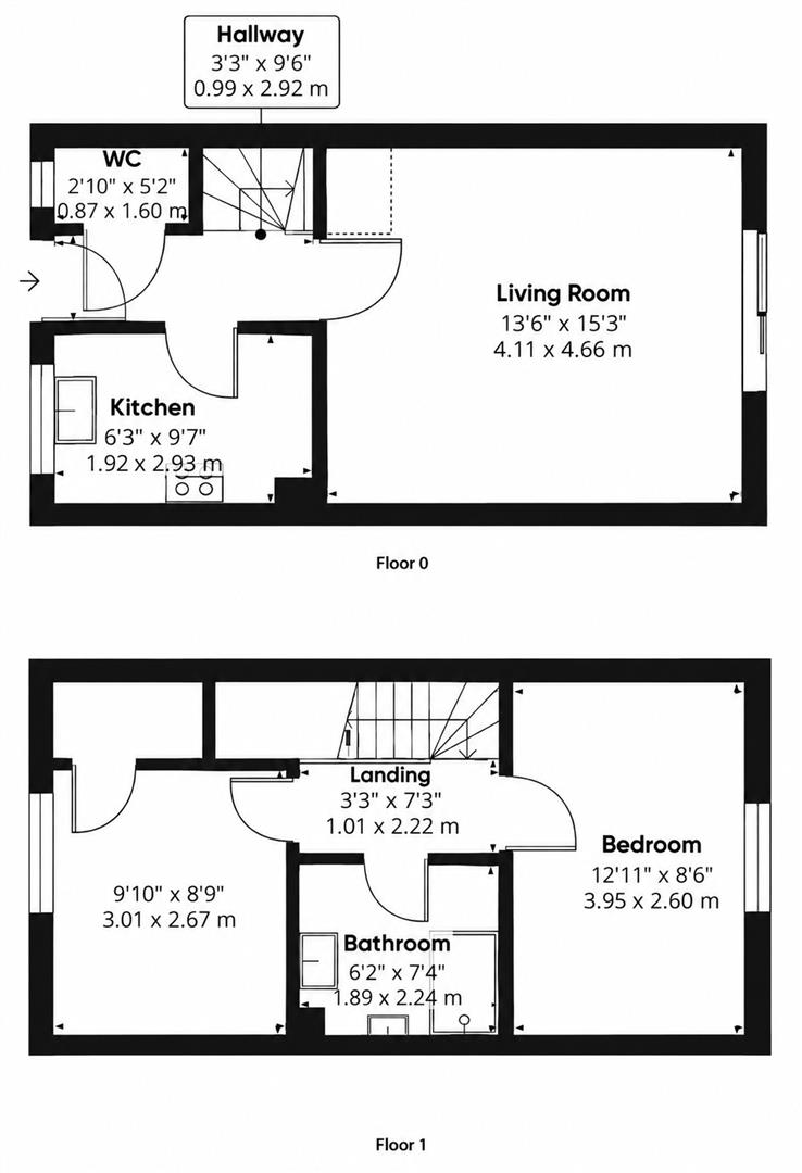 14, Clevedon Court, Daventry floorplan