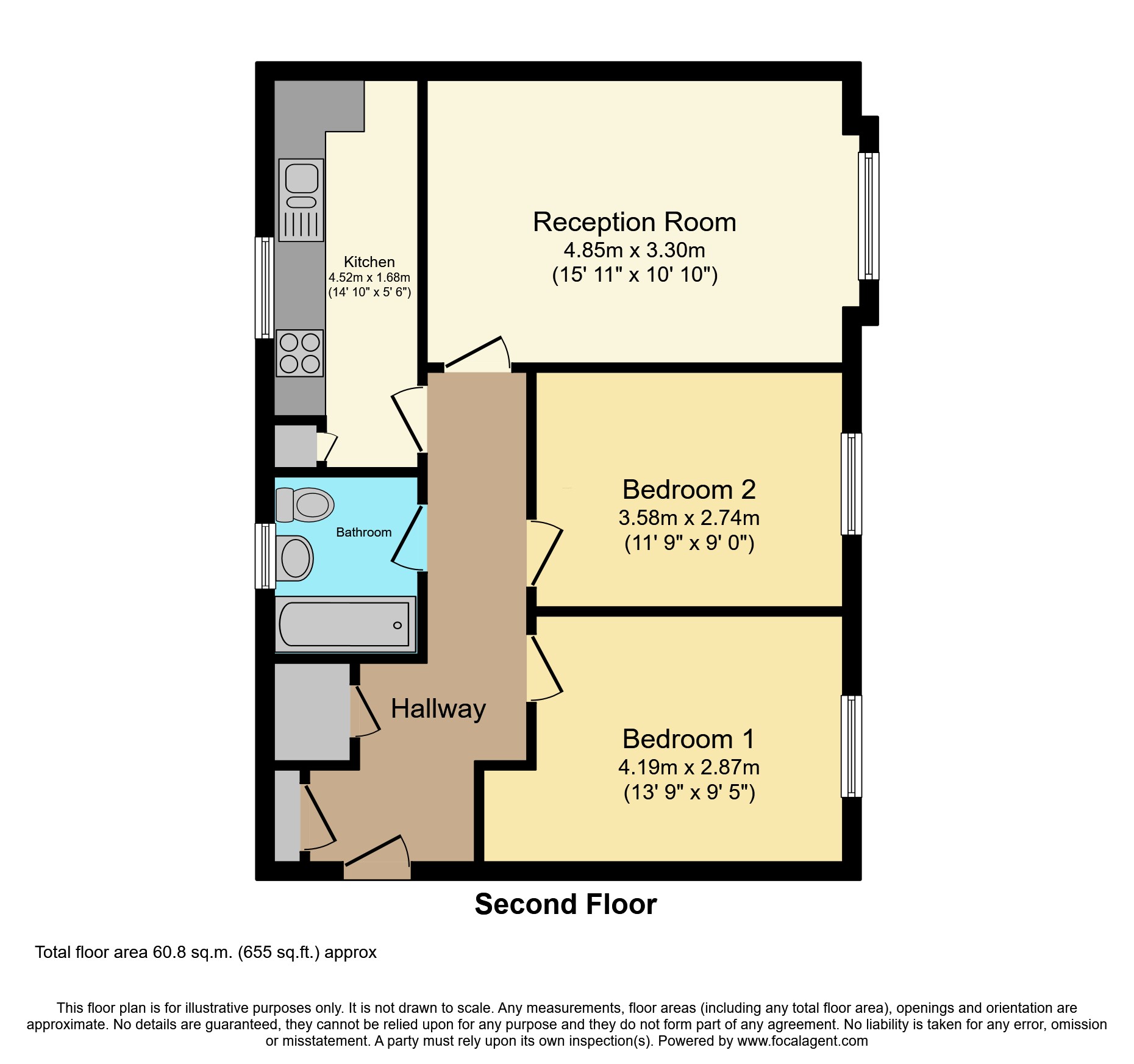 27, Davey Close, London floorplan