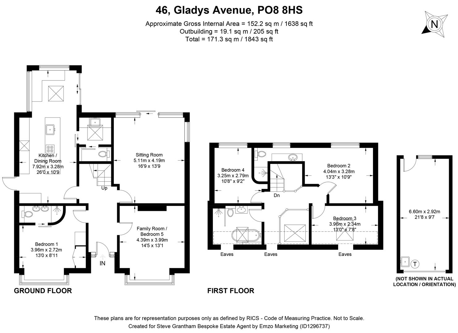 46, Gladys Avenue, Cowplain floorplan