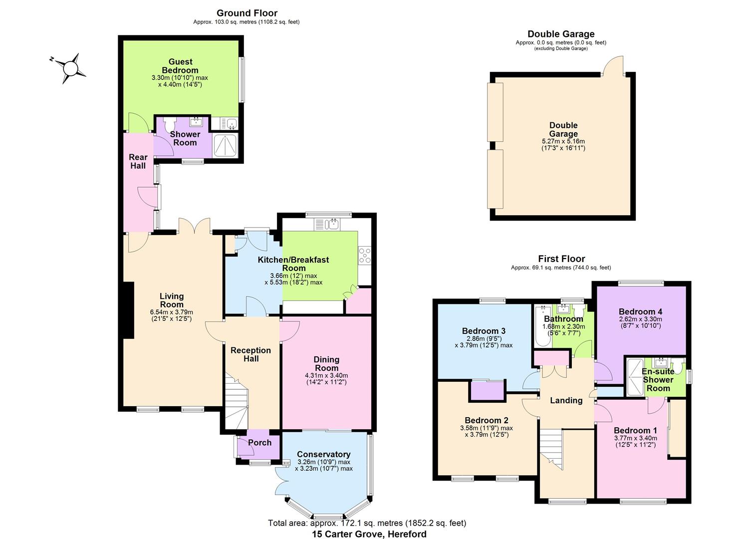 15, Carter Grove, Hereford floorplan