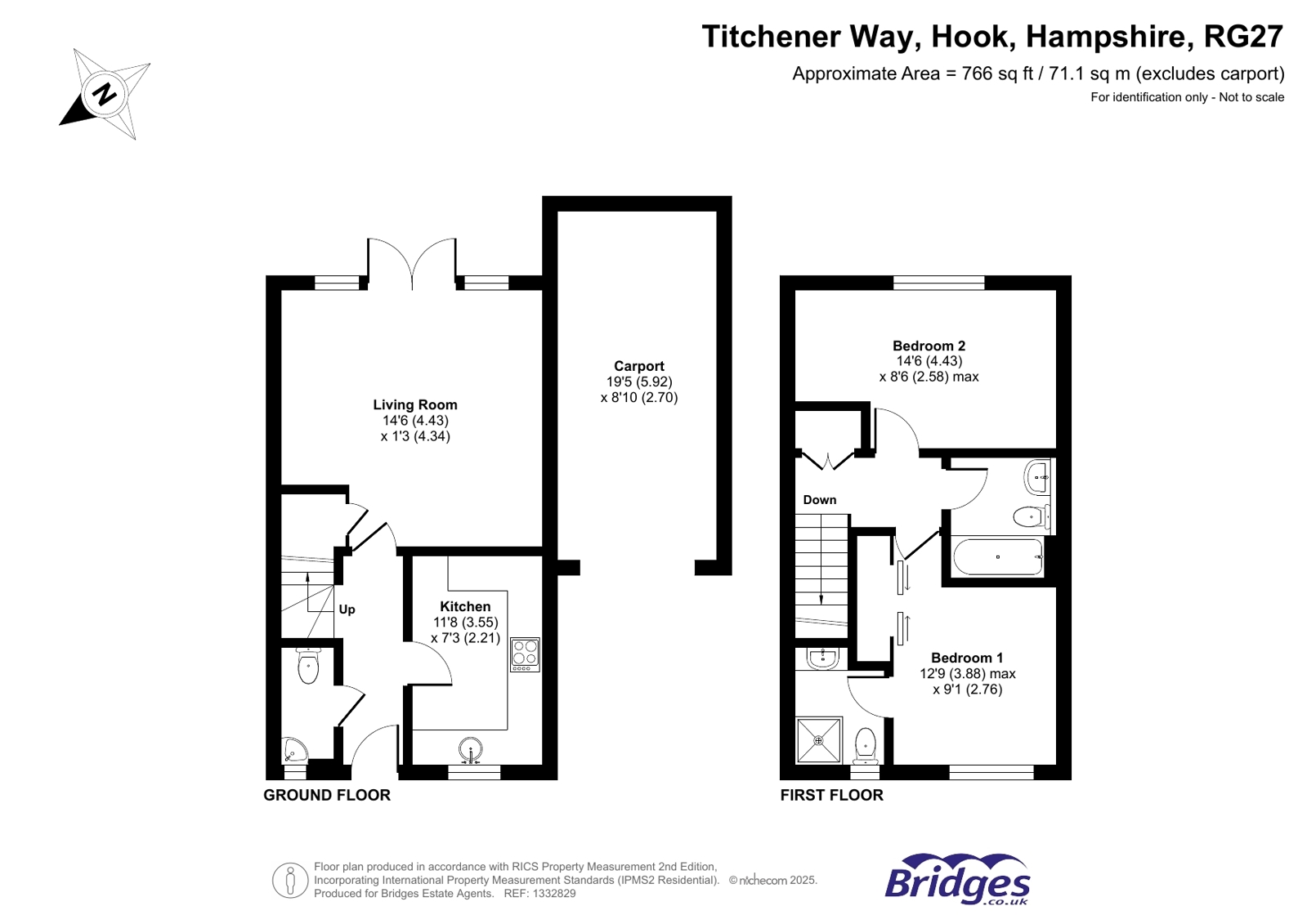 107, Titchener Way, Hampshire floorplan