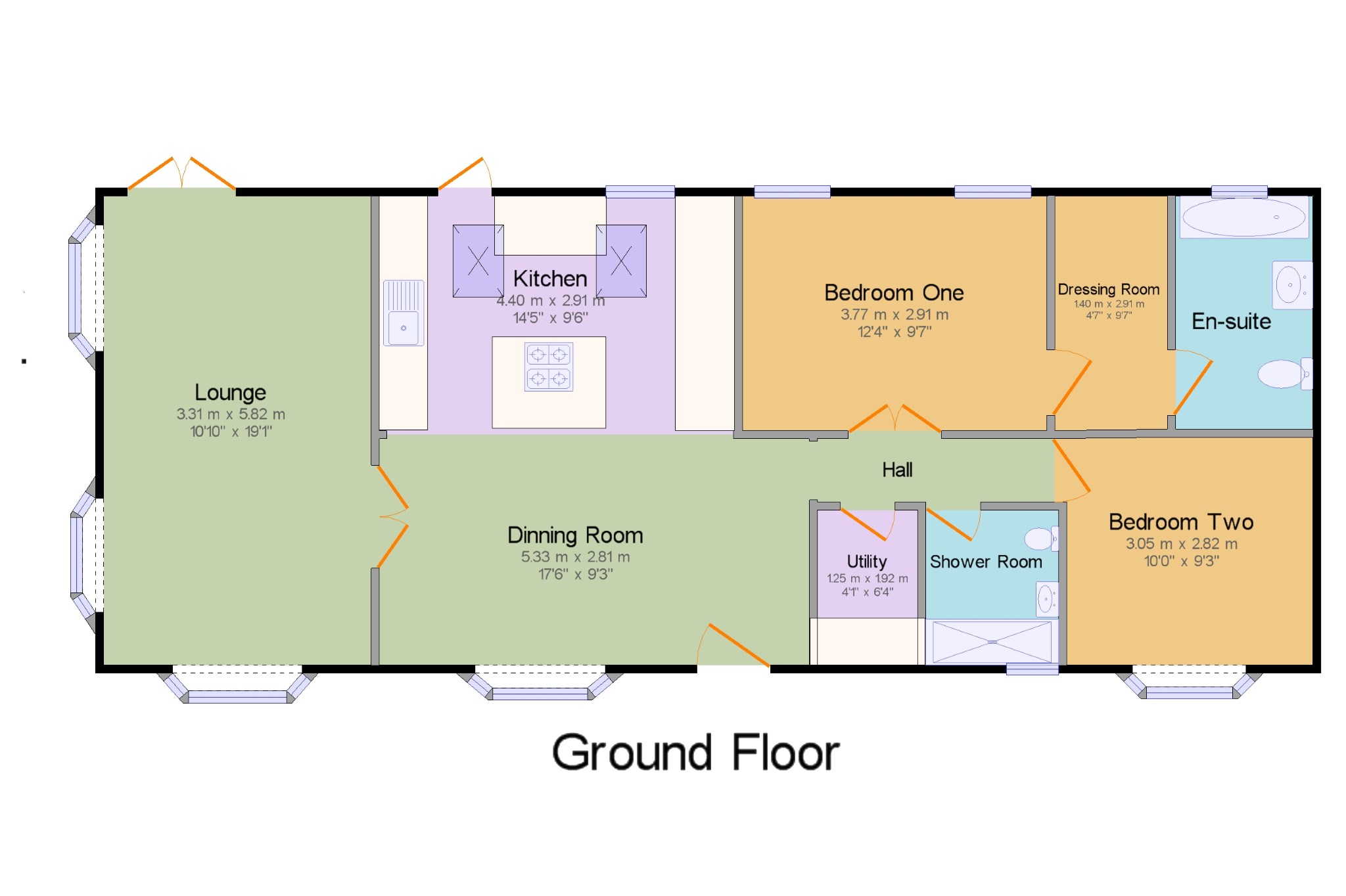 2 Bedrooms Bungalow for sale in Burwash Park, Fontridge Lane, Etchingham TN19