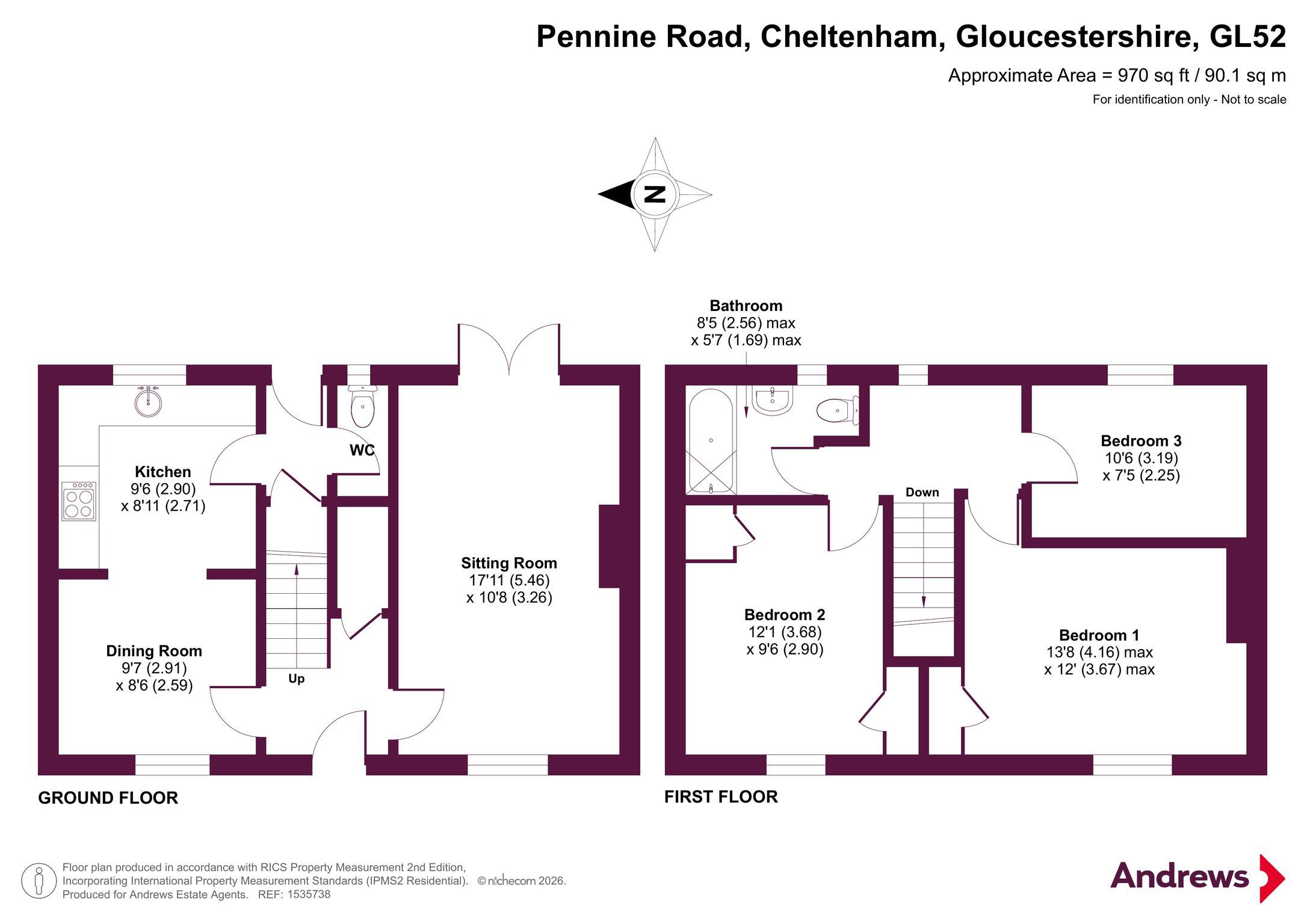 Pennine Road, Gloucestershire floorplan