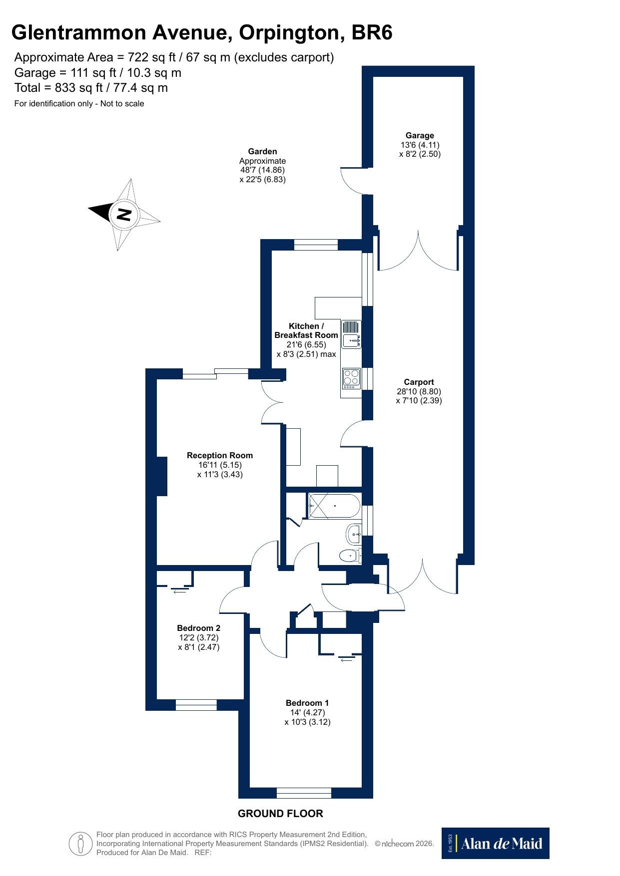 35, Glentrammon Avenue, Orpington floorplan
