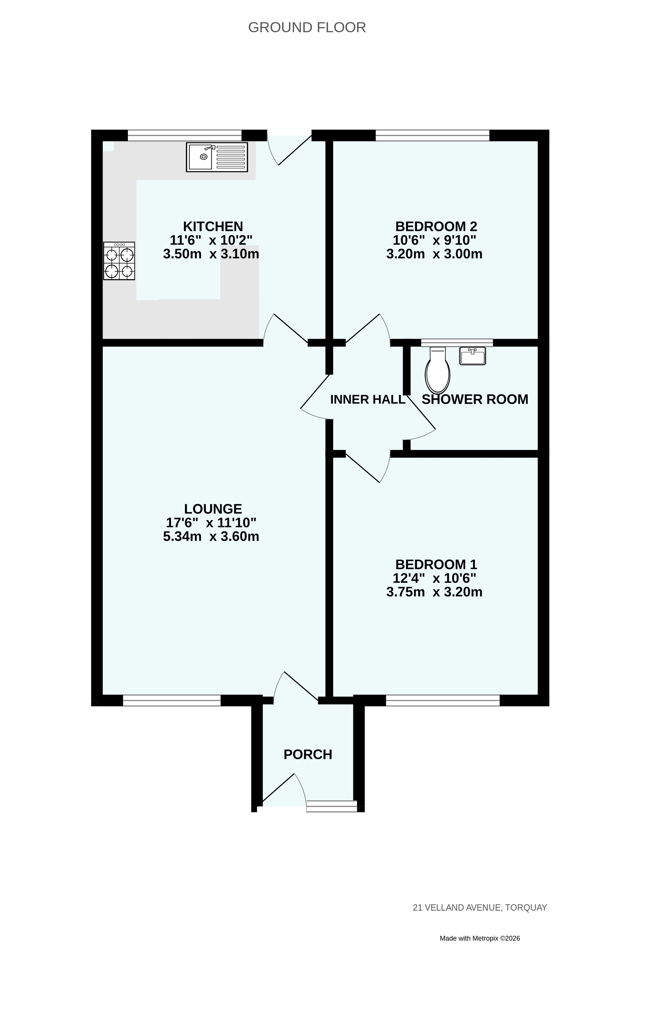 Torquay Devon, Devon floorplan