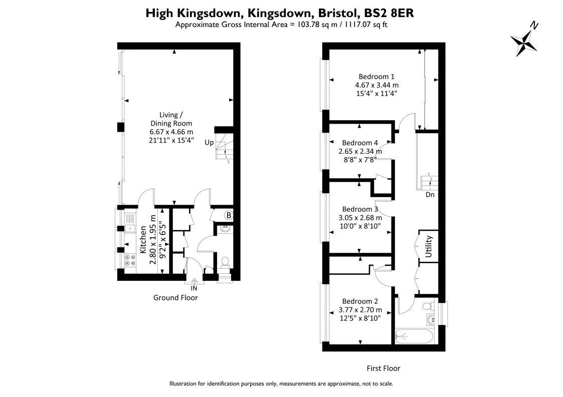 96, High Kingsdown, Bristol floorplan