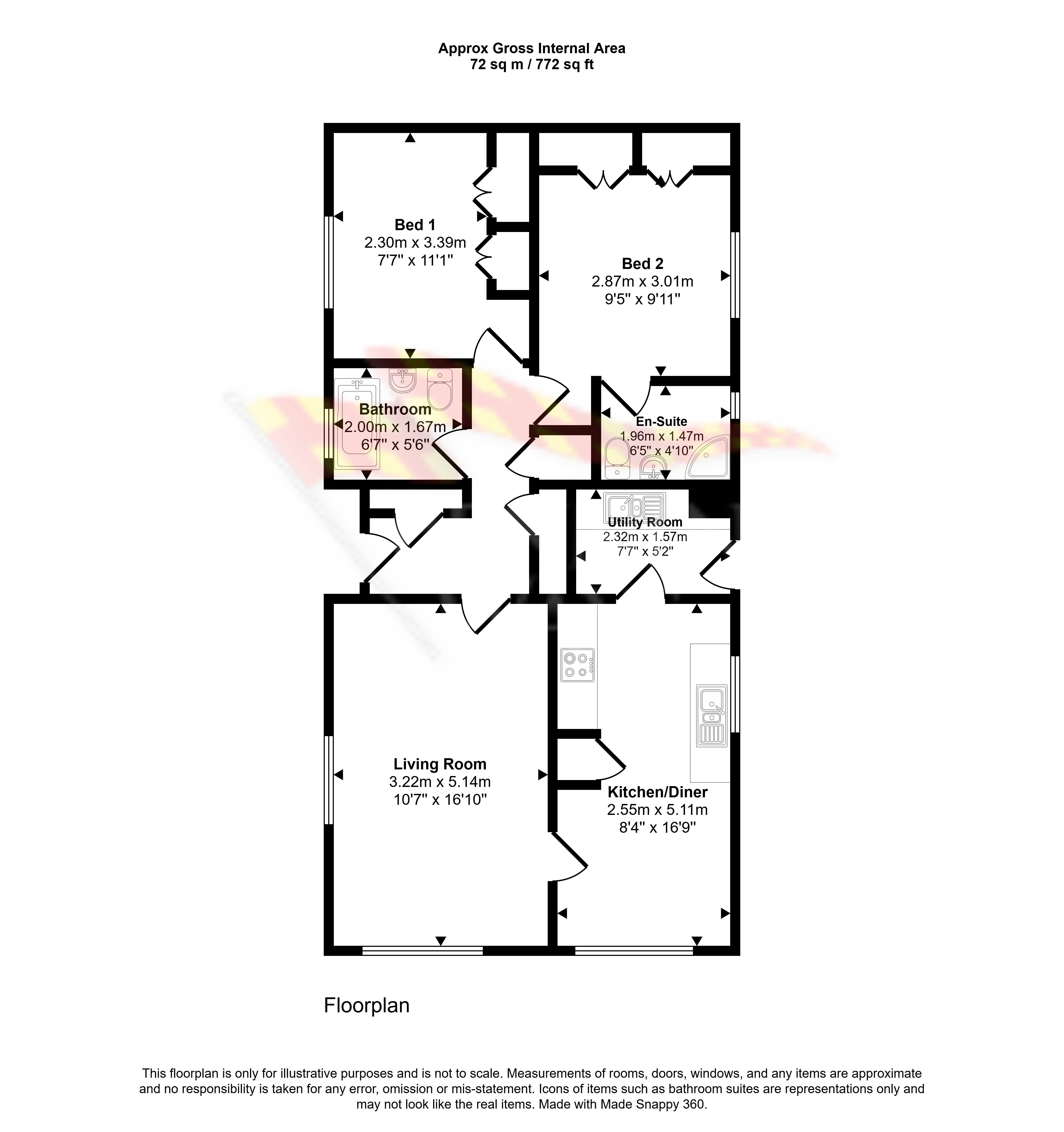 7, Orton Grange Park Home, Orton Grange floorplan