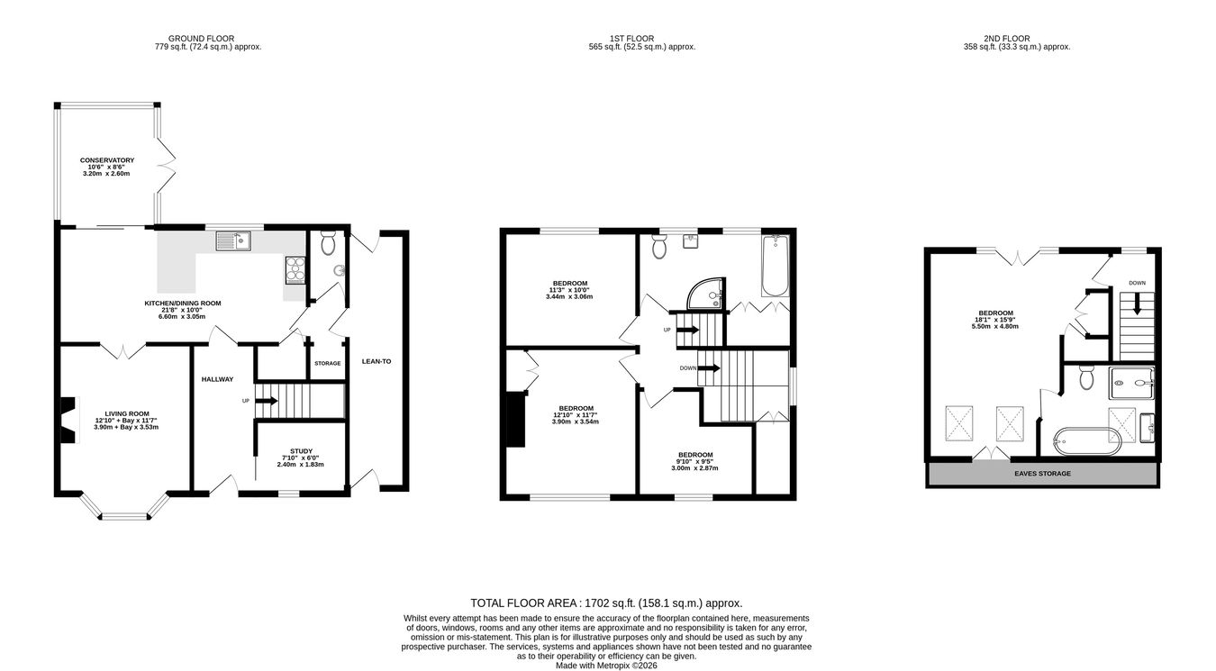 32, Greenhill Way, Farnham floorplan