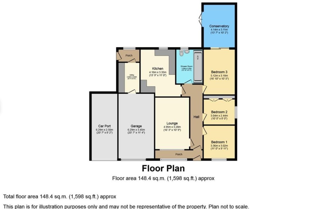 6 Crossfield Road, Navenby, Lincolnshire floorplan
