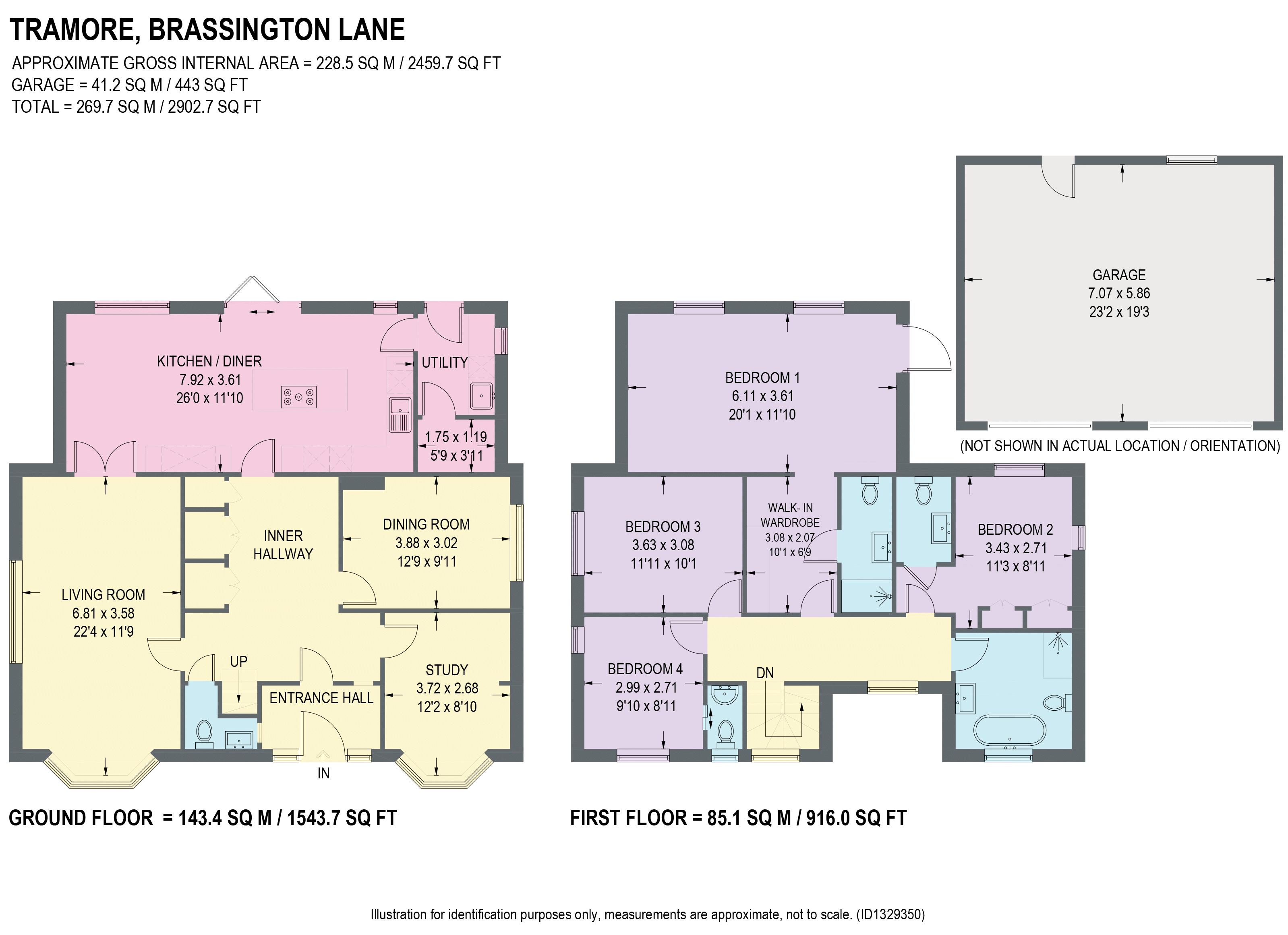 Tramore, Brassington Lane, Chesterfield floorplan