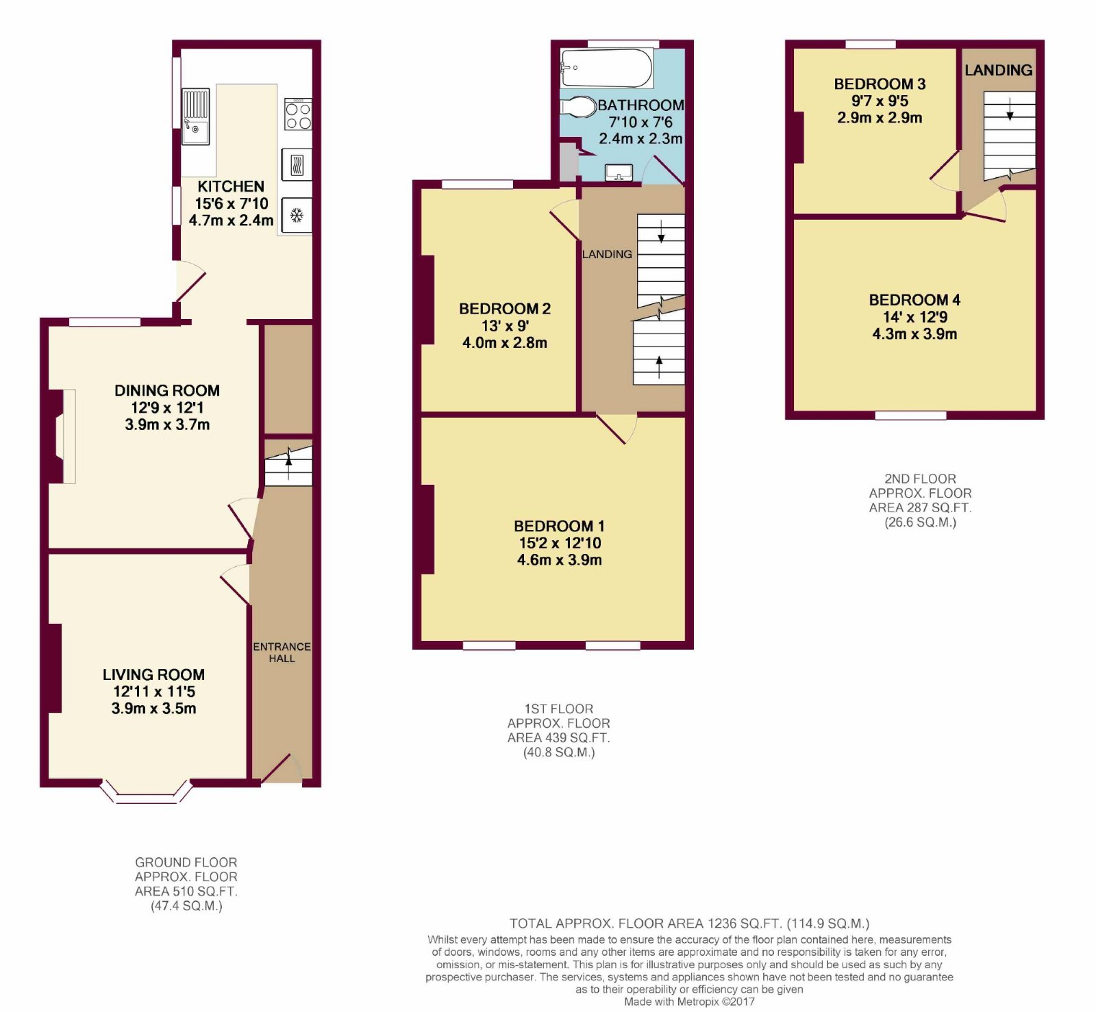 7, Beech Road, Altrincham floorplan