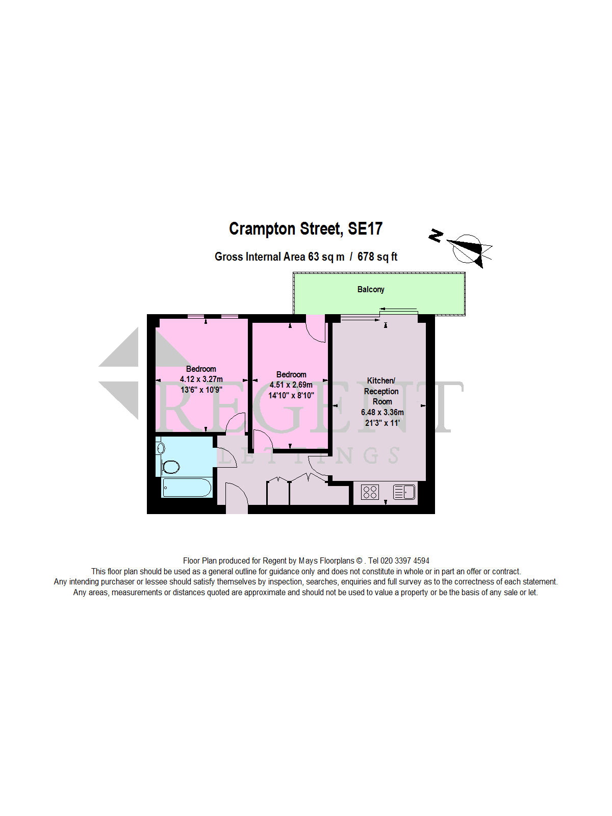 Crampton Street, London floorplan