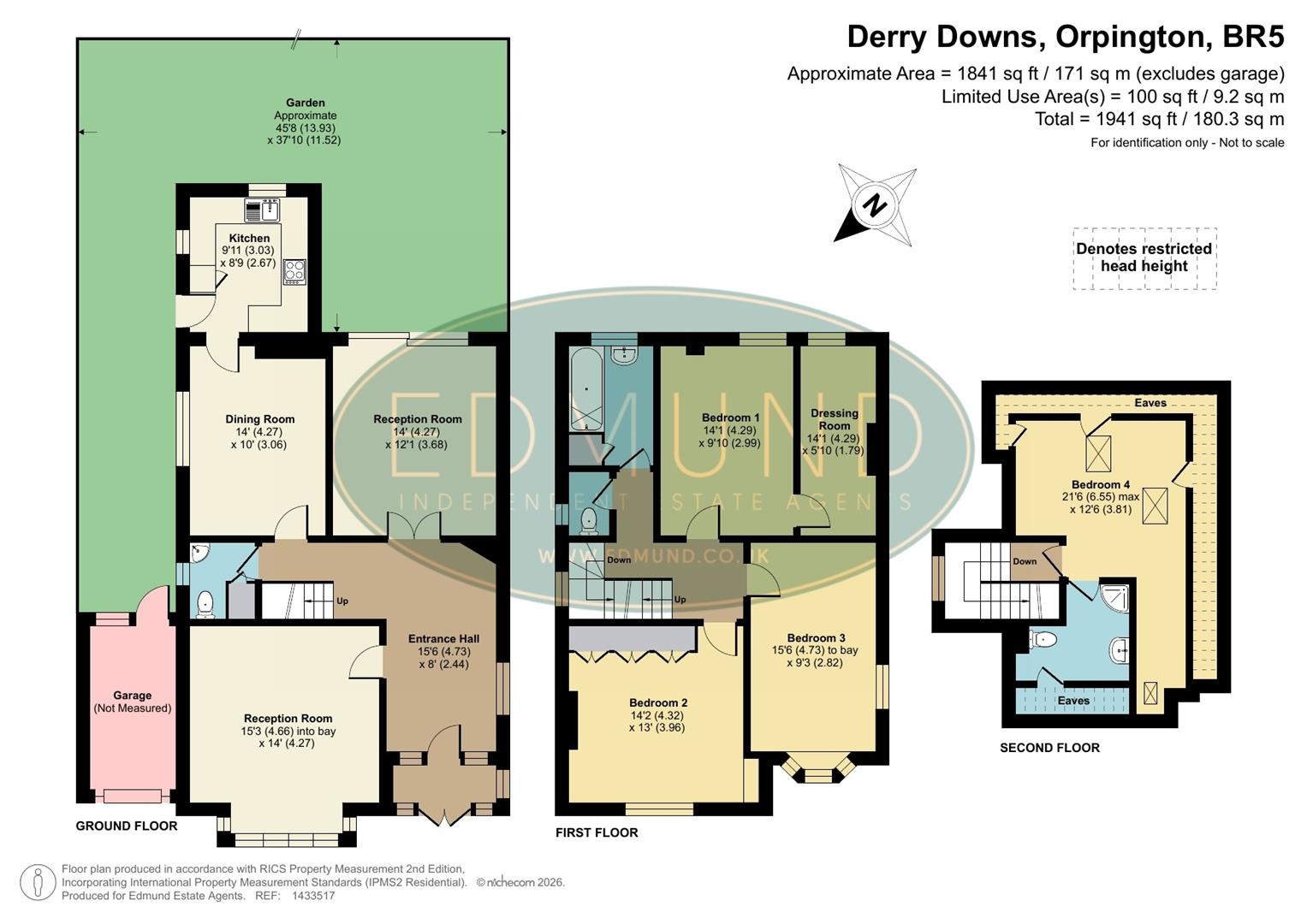 6, Derry Downs, Orpington floorplan
