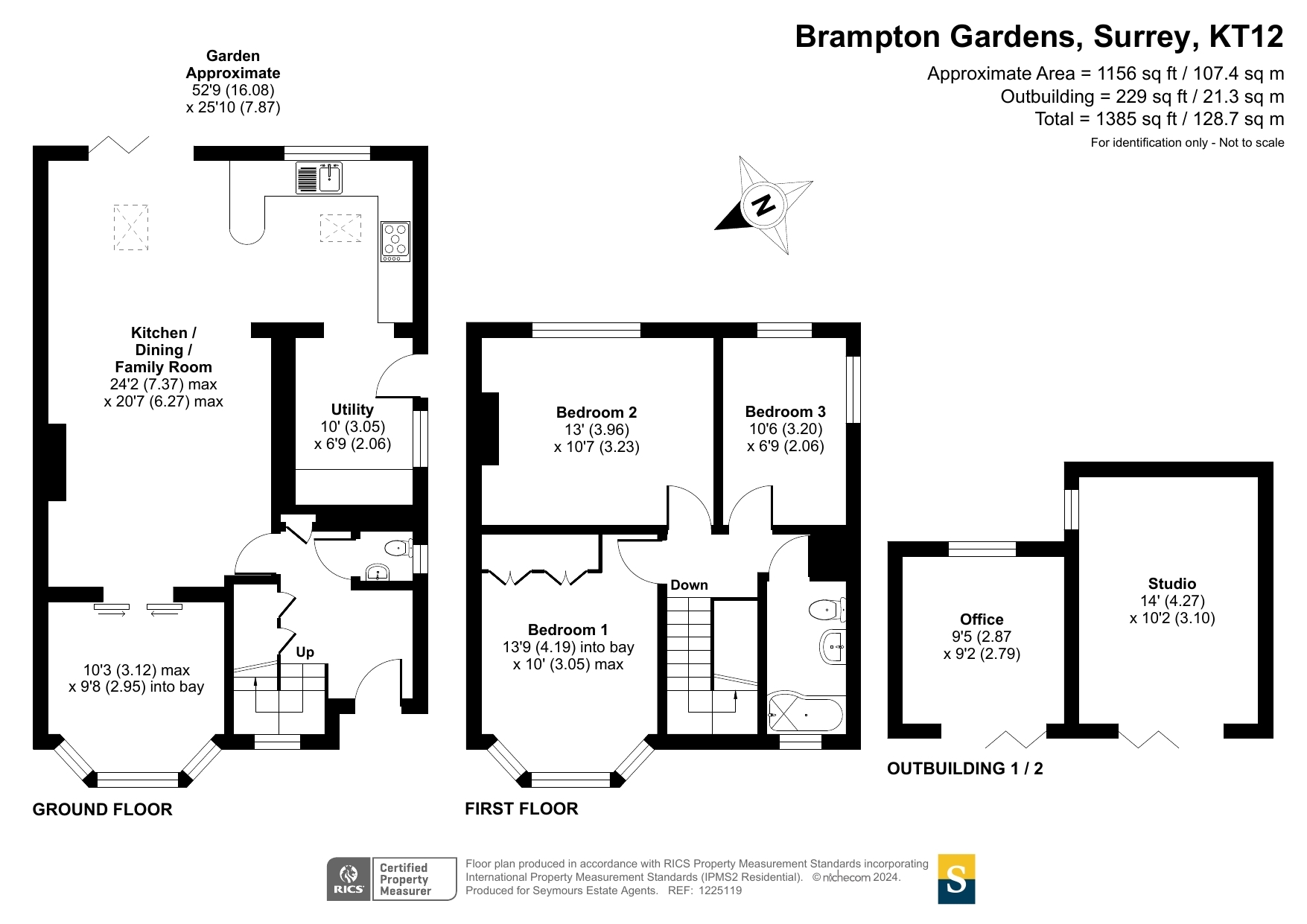 33, Brampton Gardens, Walton-on-Thames floorplan