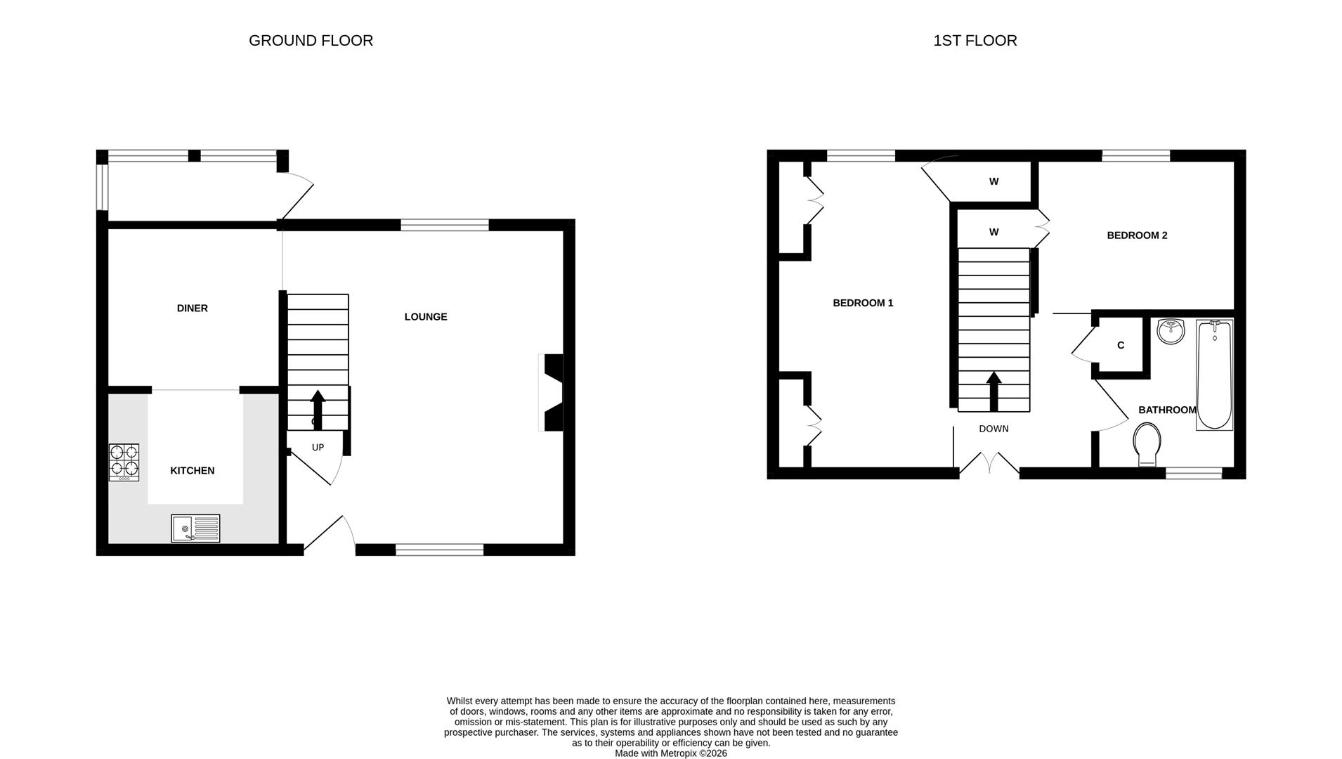 2 Lakenham Cottages, Tadworthy Road, Bideford floorplan