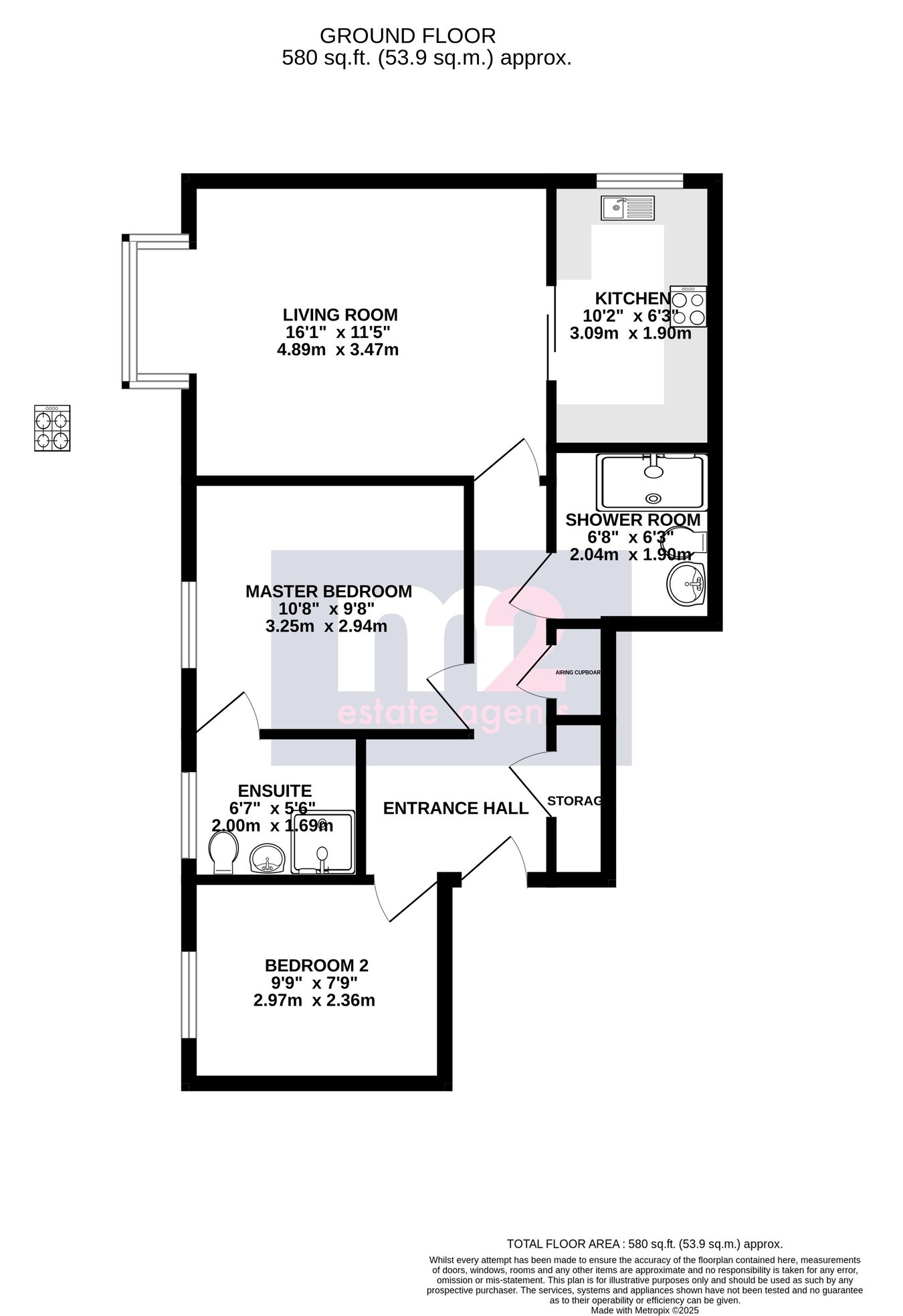 7, Priory Gardens, Abergavenny floorplan