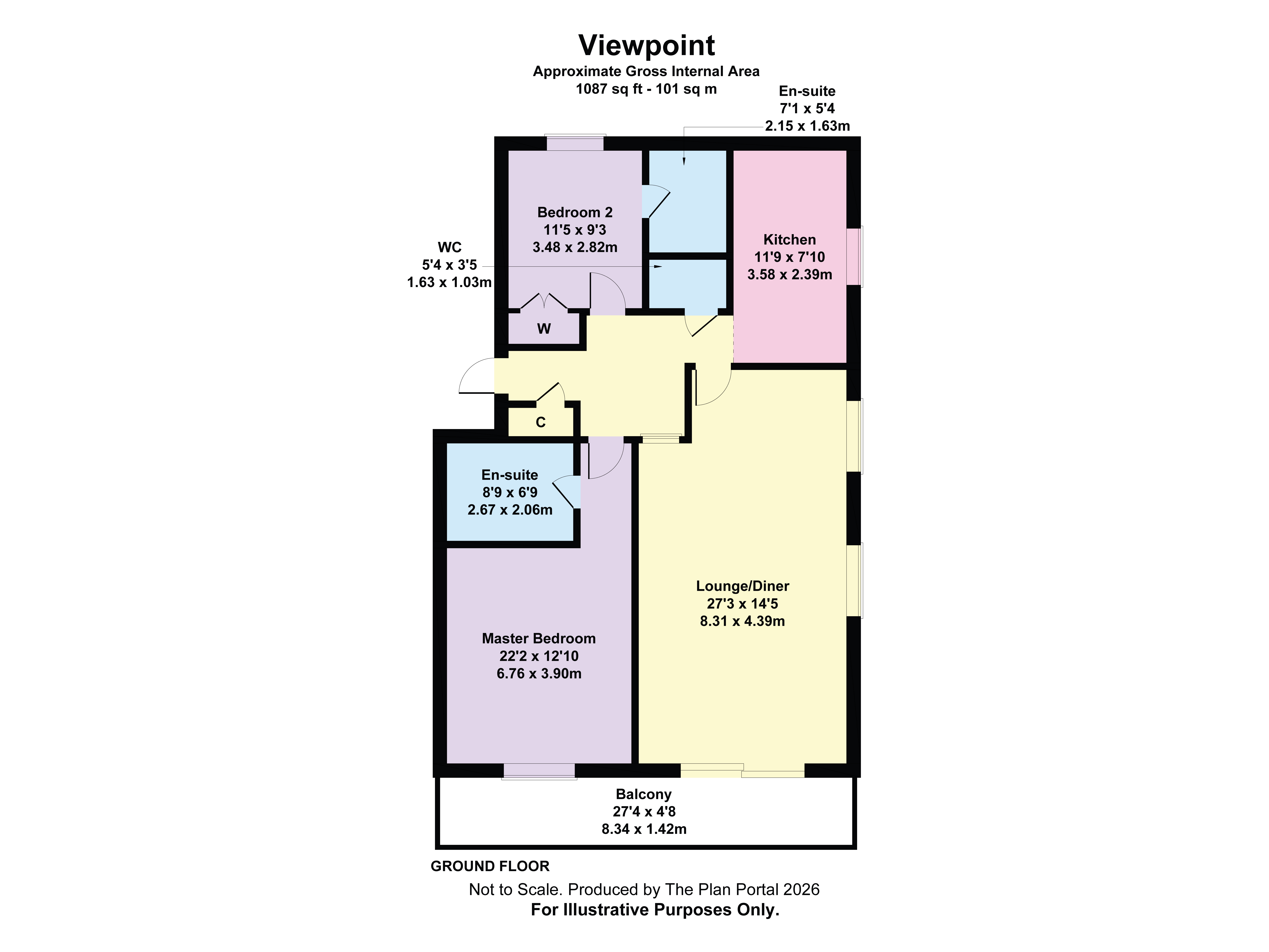 Flat 54, Viewpoint, 9, Sandbourne Road, Dorset floorplan