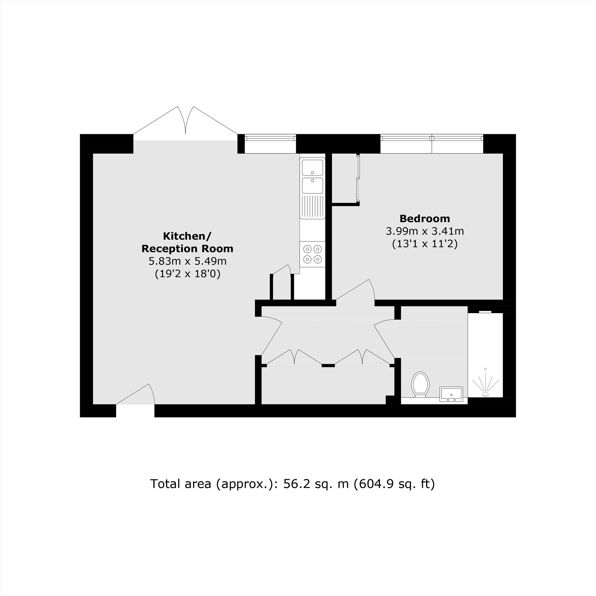 Flat 1, Jarman Mansions, 3, Olmstead Close, London floorplan