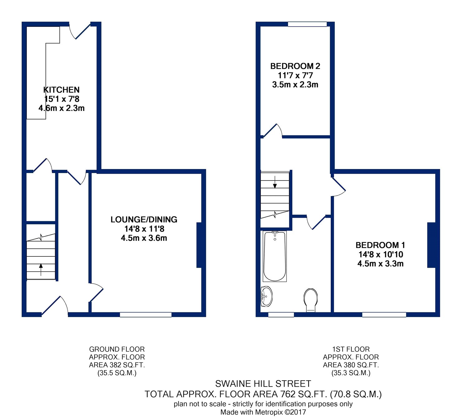 2 Bedrooms Terraced house to rent in Swaine Hill Street, Yeadon, Leeds, West Yorkshire LS19