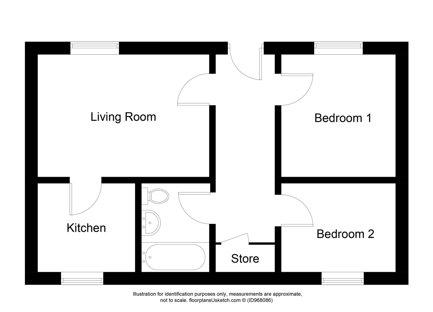 Grey Row, Ruthvenfield, Perth PH1, 2 bedroom flat for sale 64681213