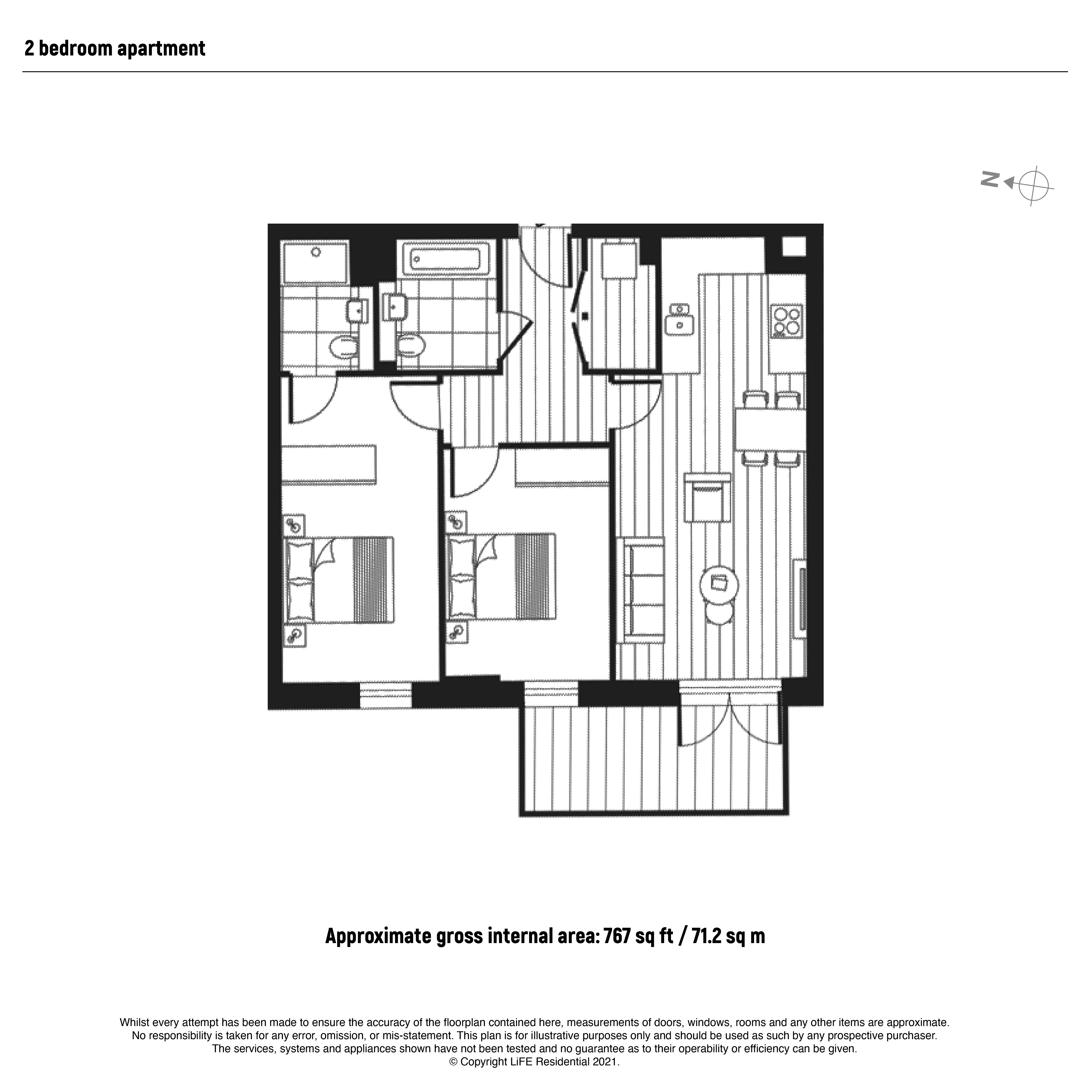 201  East Timber Yard, 118, Pershore Street, Birmingham floorplan