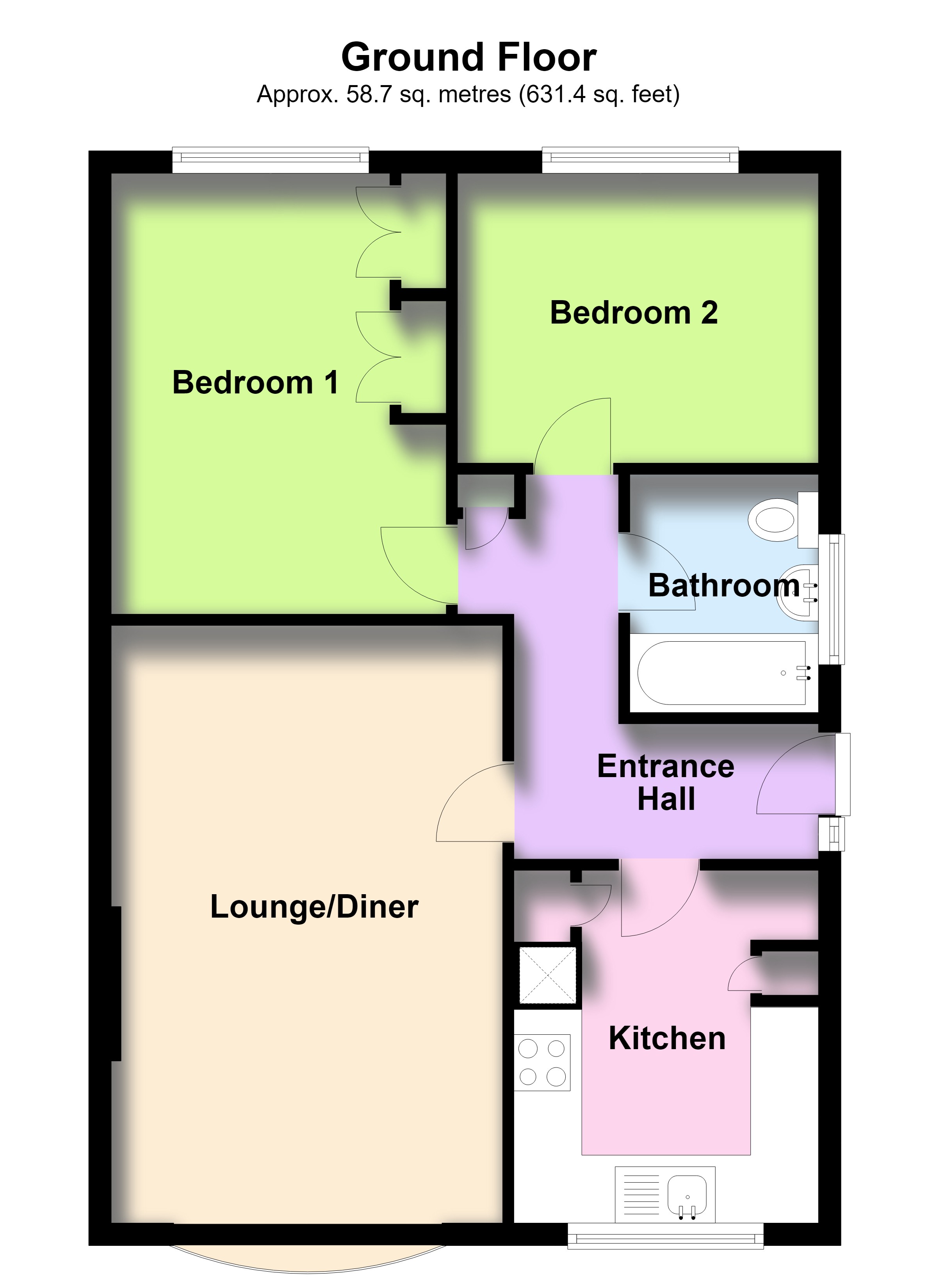 25, Blenheim Court, Scunthorpe floorplan