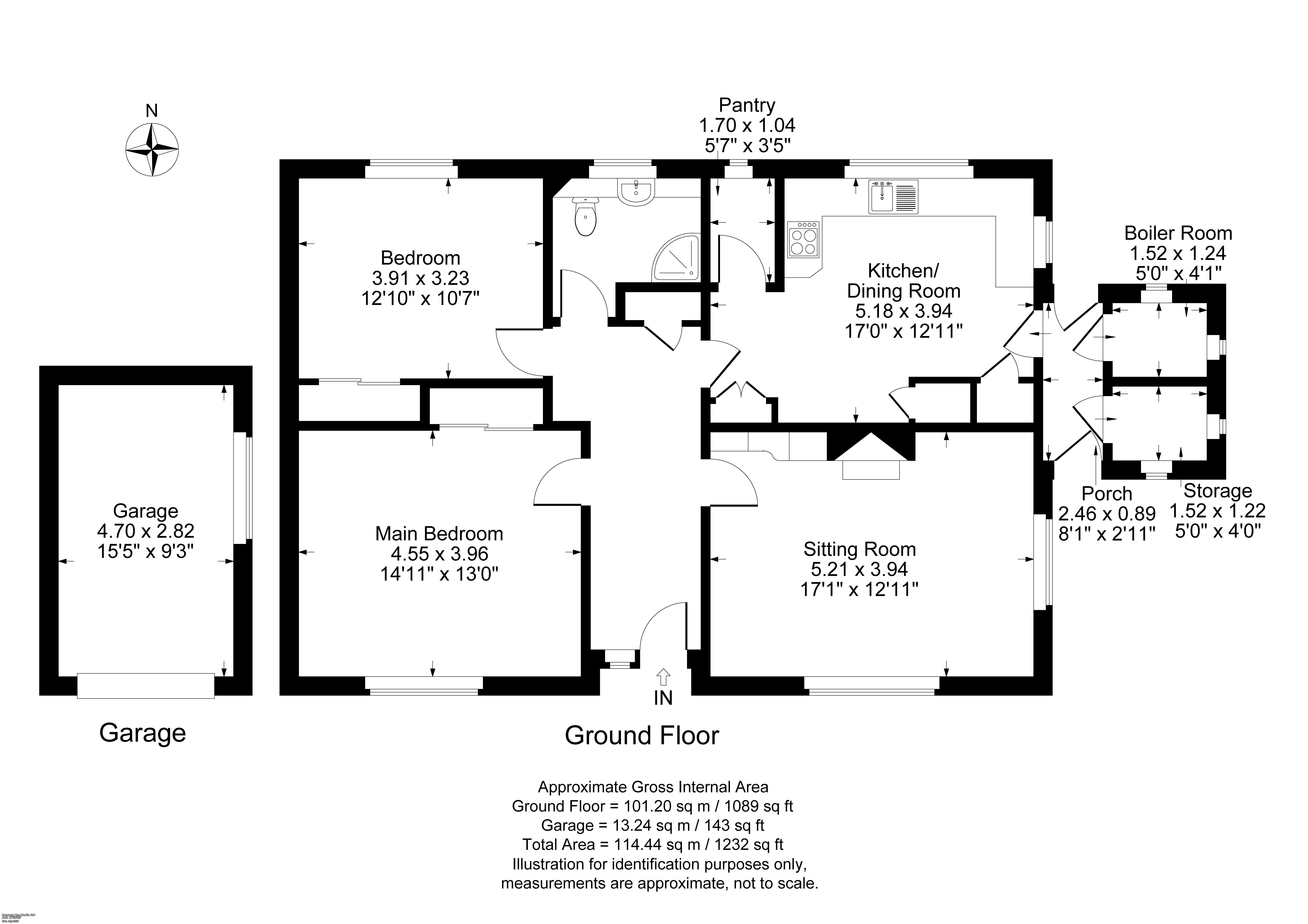 Scotland Bungalow,, Round Close Road, Chipping Norton floorplan
