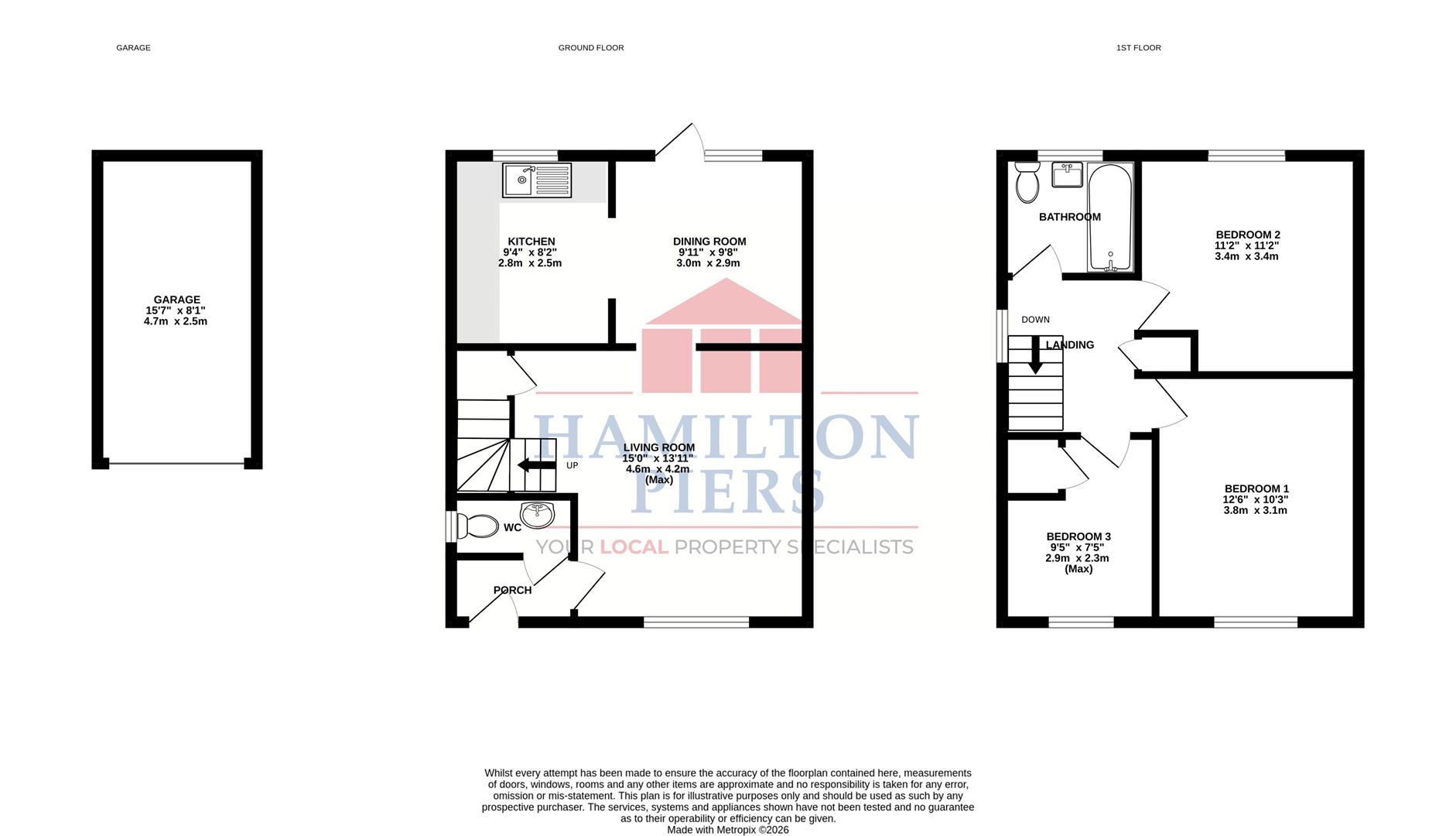 26, Tupman Close, Chelmsford floorplan