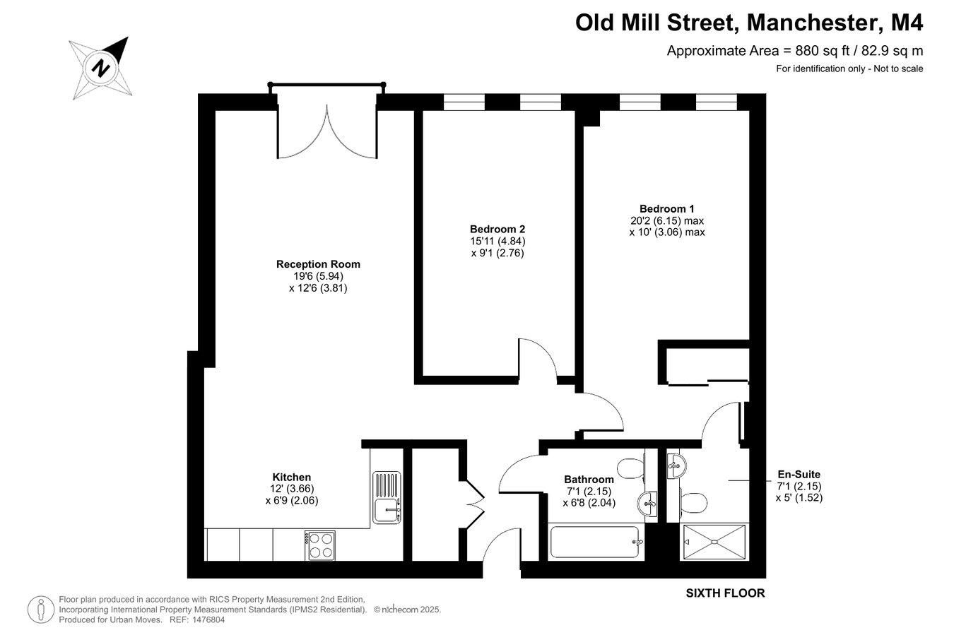 604, William Sutton Building, Manchester floorplan