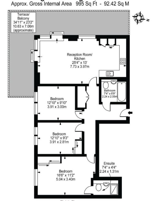 Egret Heights, Waterside Way, London floorplan