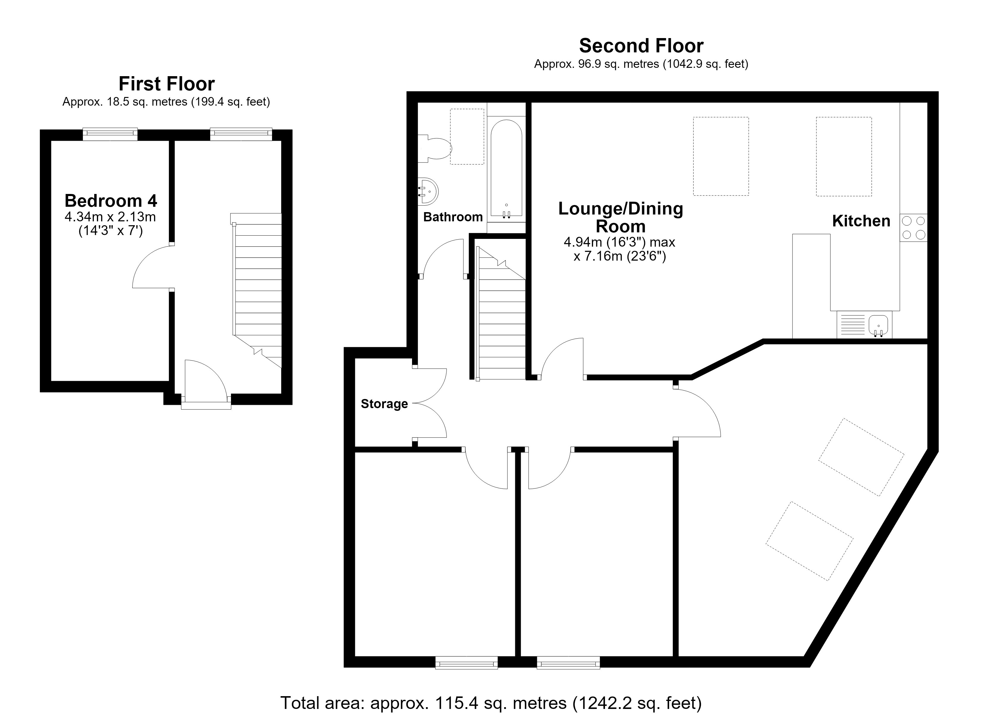 Room 4, 64, Orchard Street, Chichester floorplan