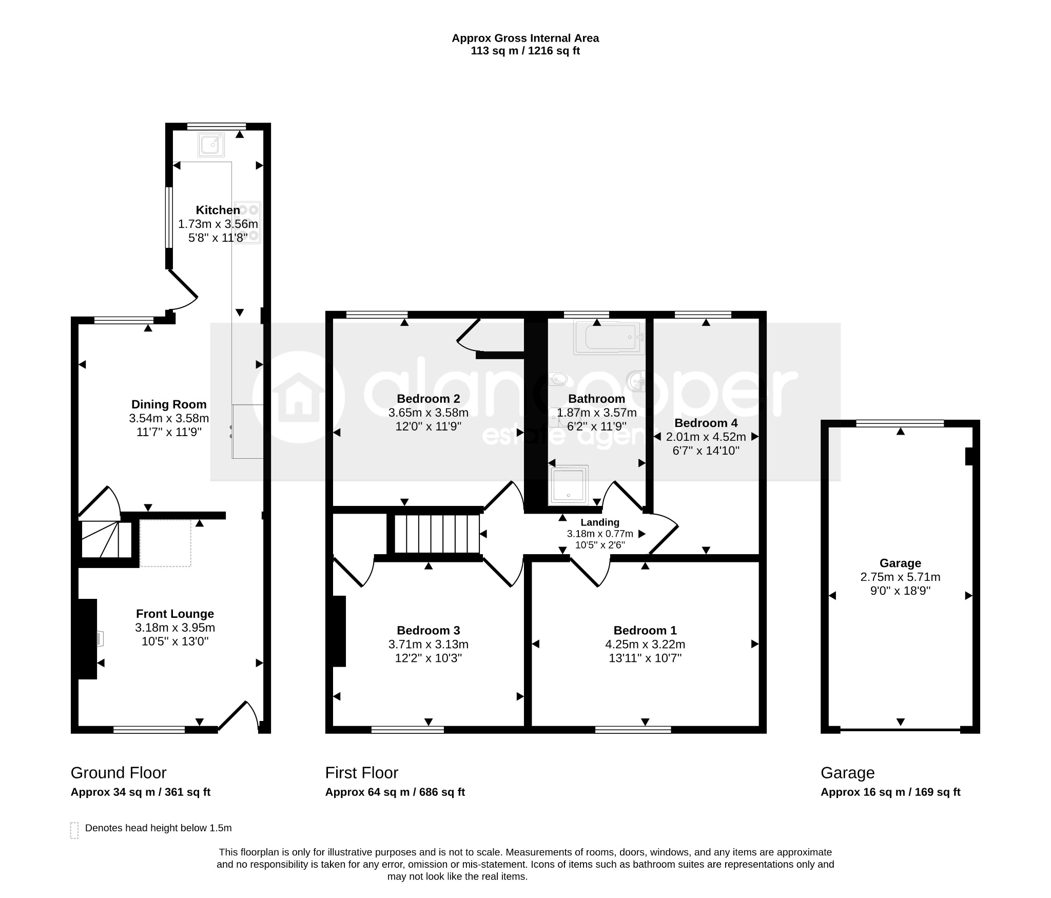 74, Chancery Lane, NUNEATON floorplan