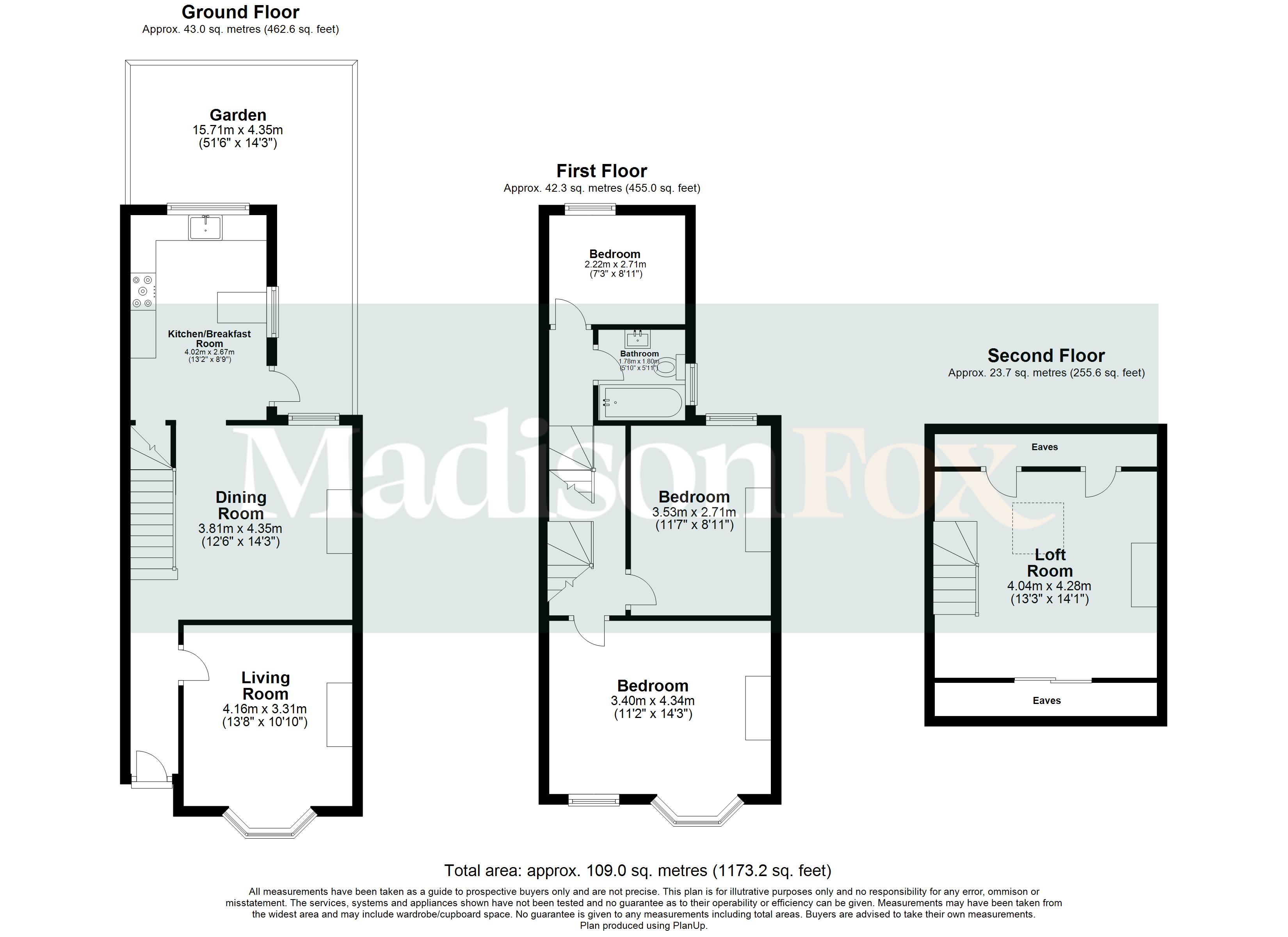 136, Blackhorse Road, London floorplan